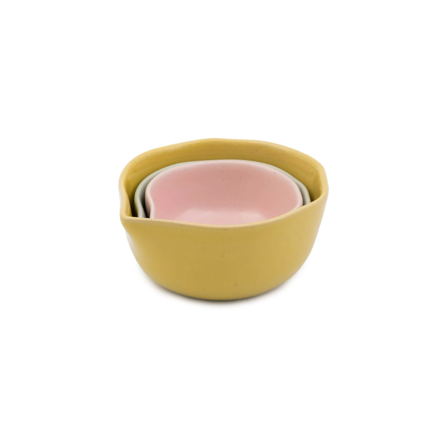 Jamie Oliver Big Love Nesting Stoneware Pinch-Me Pots - Set Of 3 - Image 3