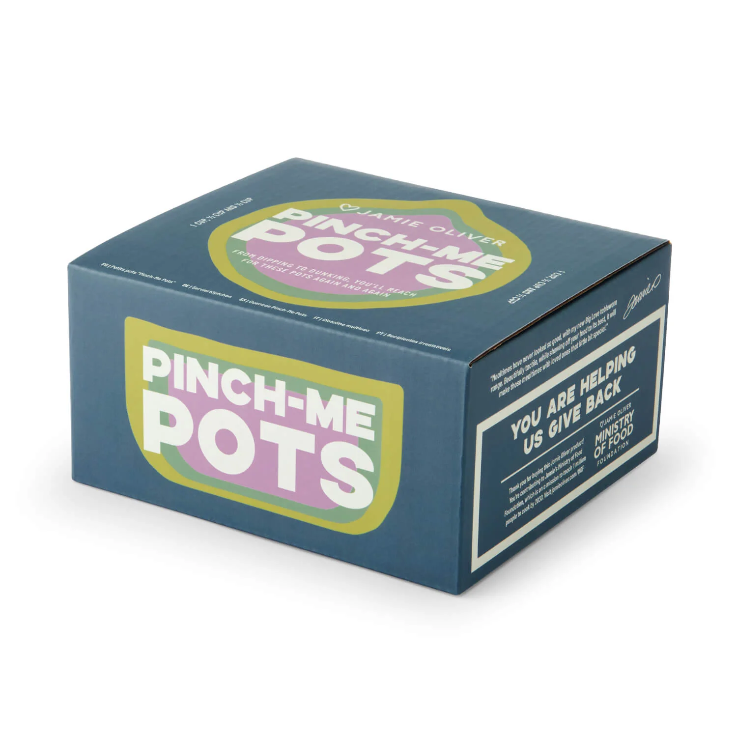 Jamie Oliver Big Love Nesting Stoneware Pinch-Me Pots - Set Of 3 - Image 4