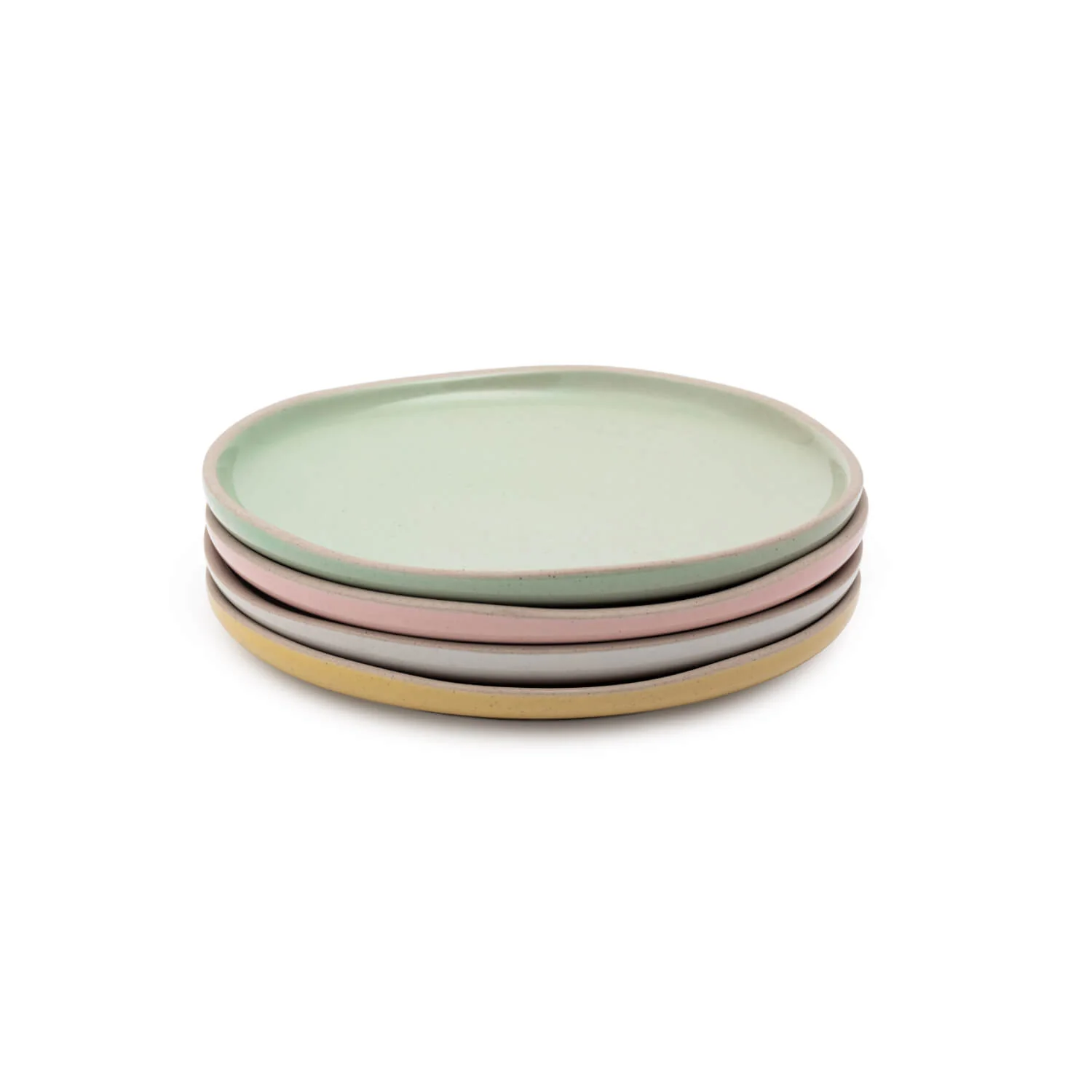 Jamie Oliver Big Love Stoneware Set of 4 Little Plates - Mixed Colours - Image 2