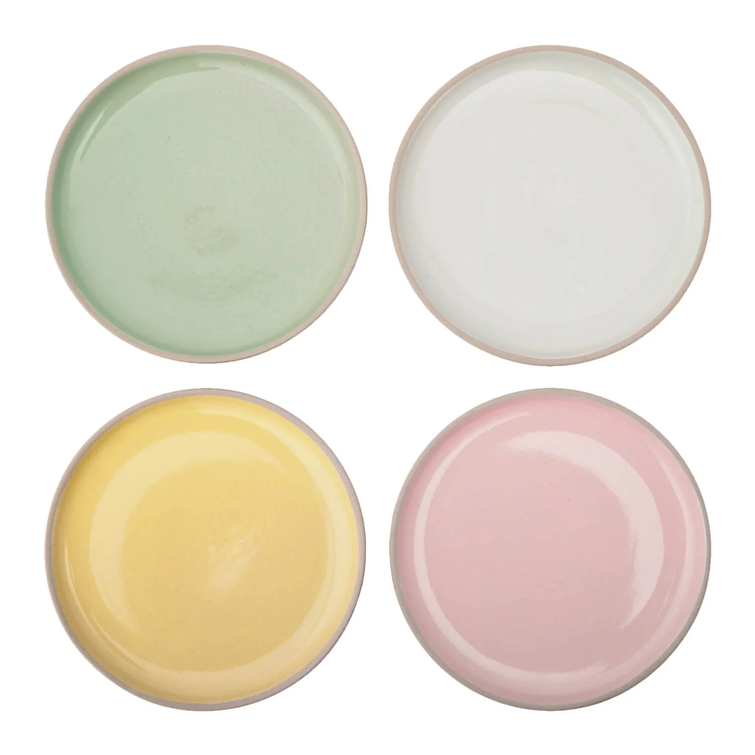Jamie Oliver Big Love Stoneware Set of 4 Little Plates - Mixed Colours - Image 3