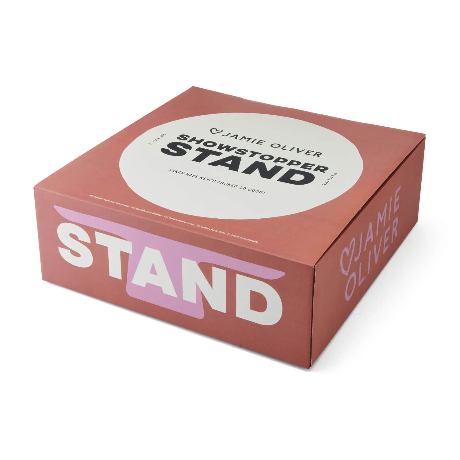 Jamie Oliver Big Love Stoneware Showstopper Cake Stand - Pink - Image 3