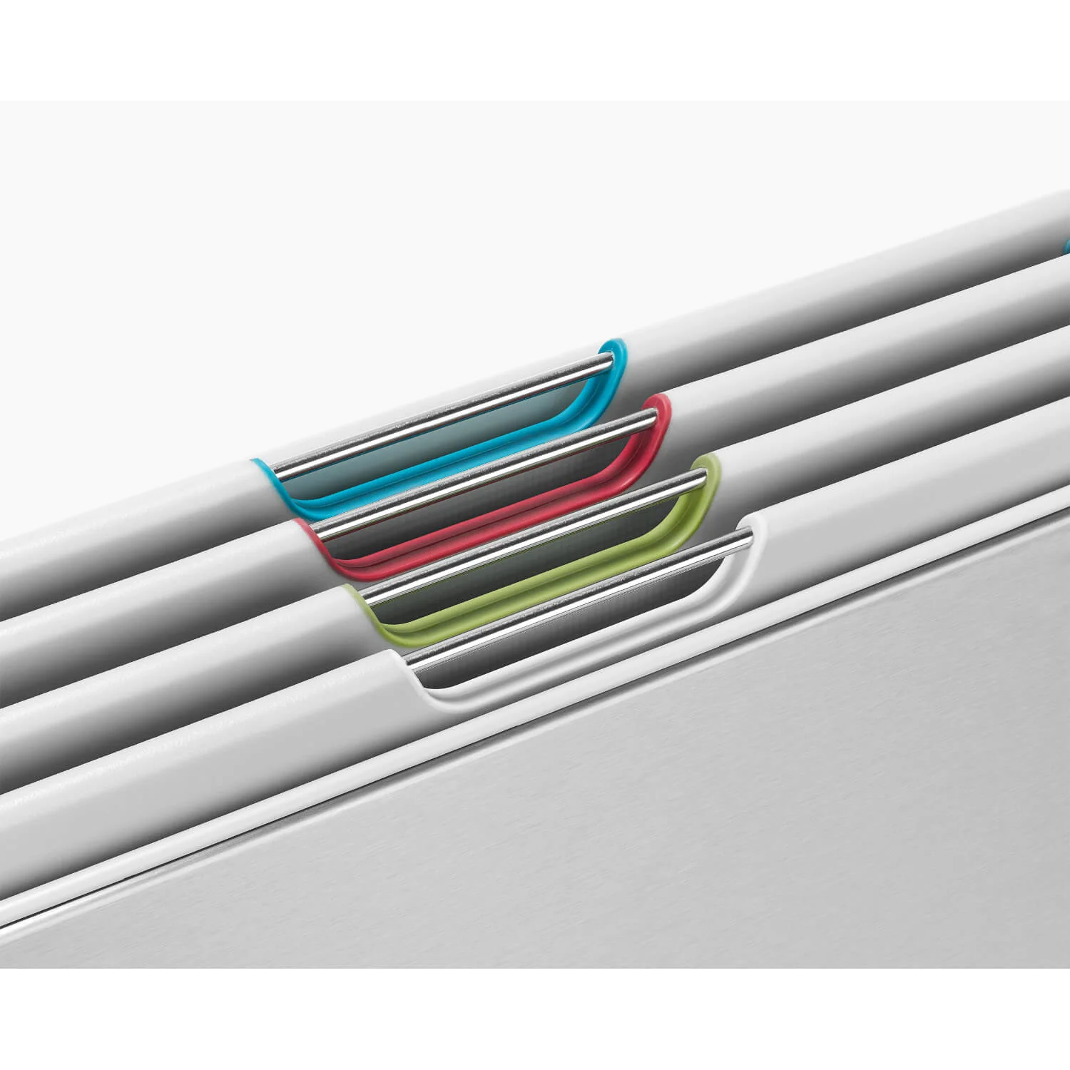 Joseph Joseph 4-Piece Stainless Steel Folio™ Chopping Board Set - Stone - Image 2