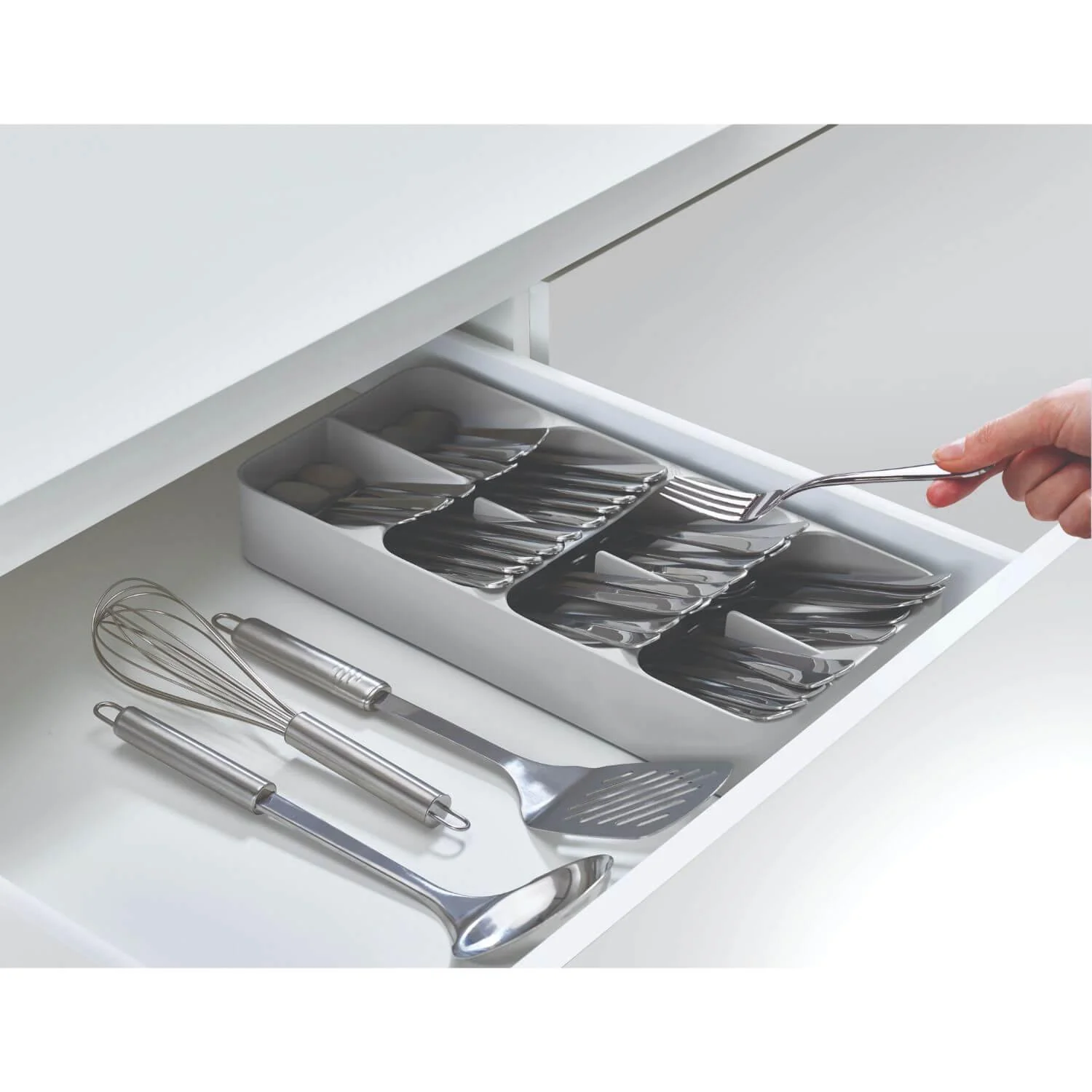 Joseph Joseph DrawerStore Large Cutlery Organiser - Grey - Image 7