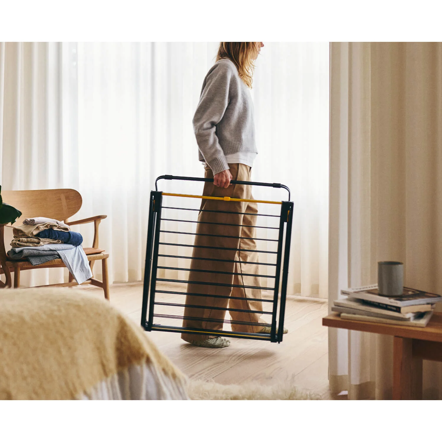 Joseph Joseph AirFrame™ 16m Folding Airer with Long Garment Hanging Rails - Image 10