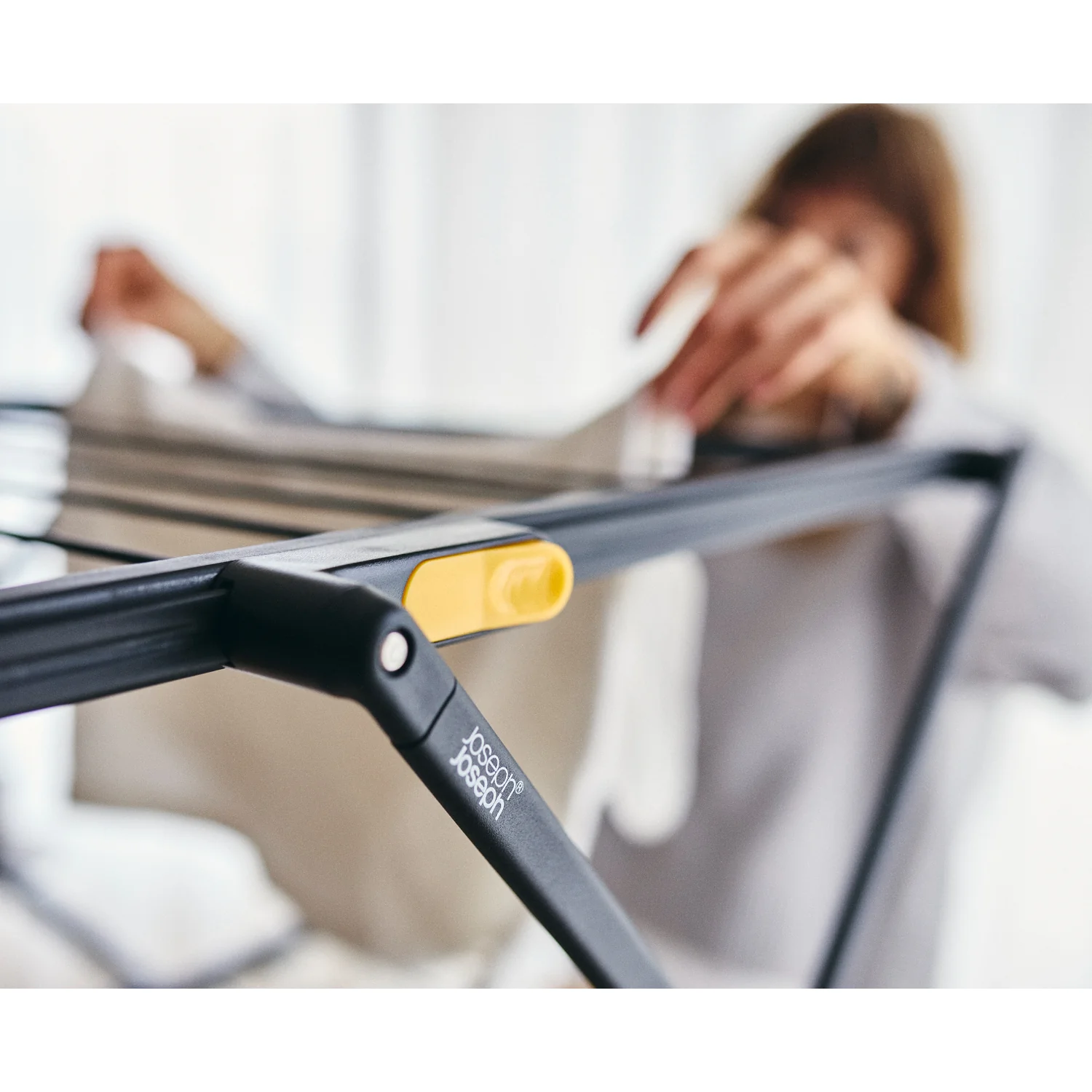Joseph Joseph AirFrame™ Max 21m Folding Airer with Long Garment Hanging Rails - Image 9