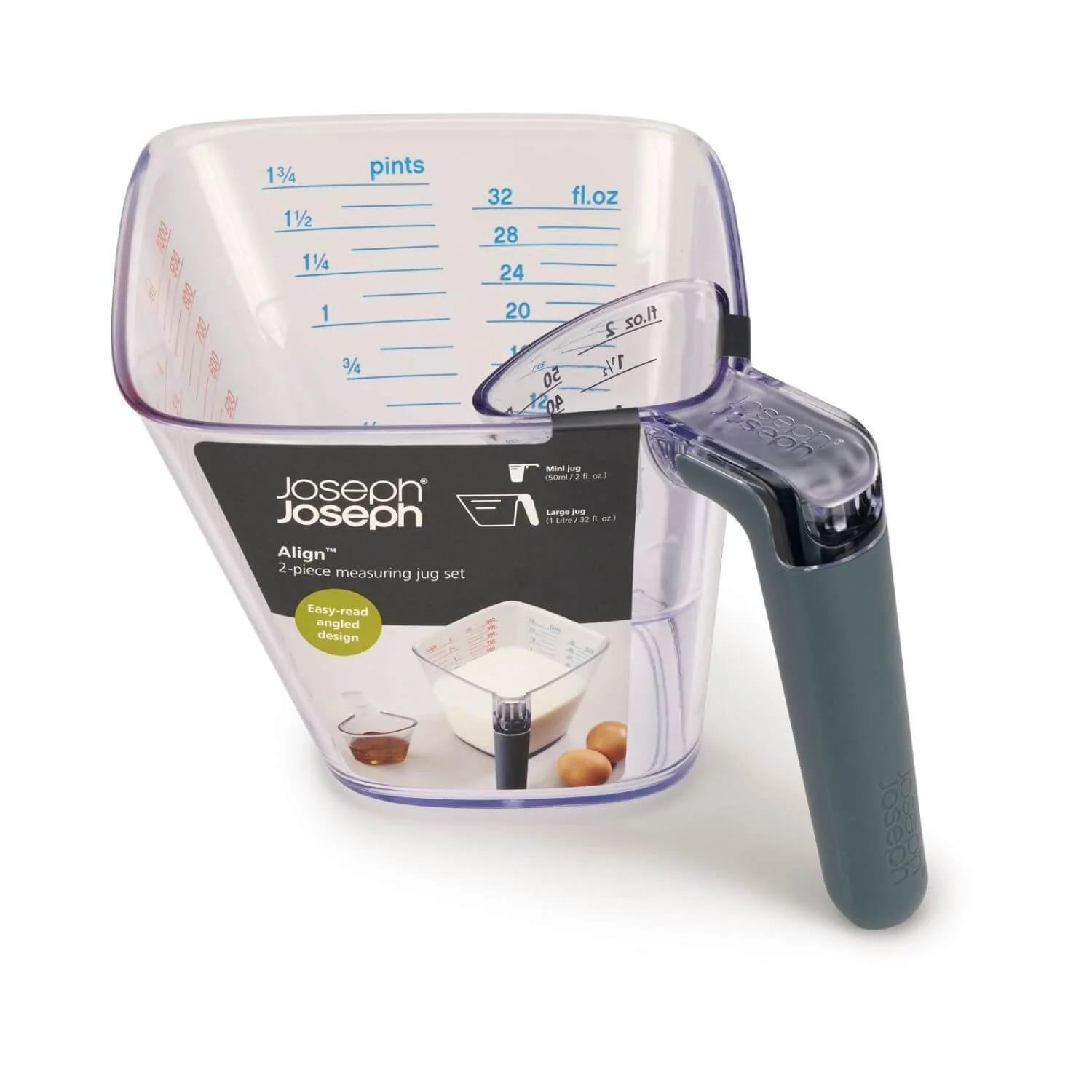 Joseph Joseph Align Easy Read 2 Piece Measuring Jug - Image 6
