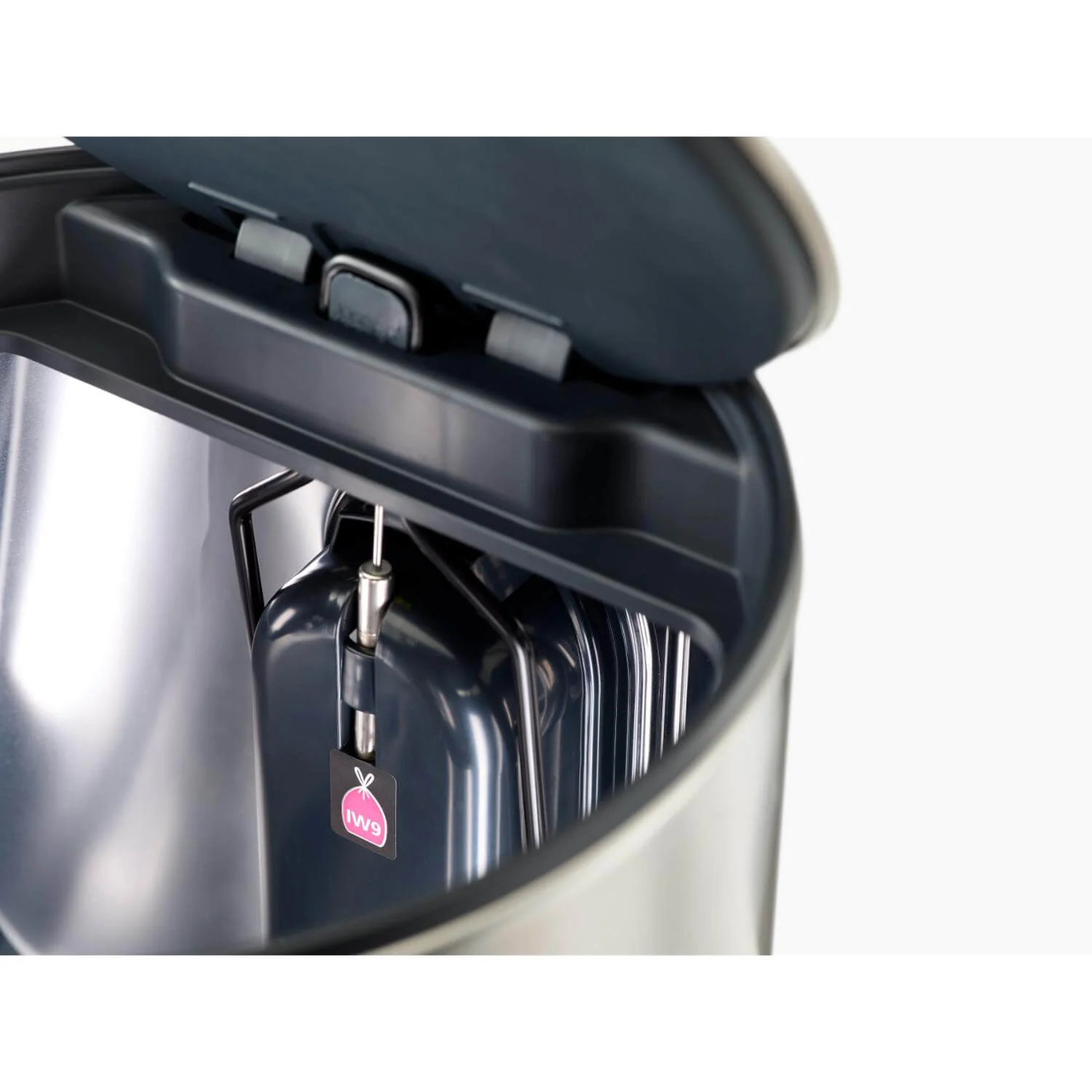 Joseph Joseph Arc 10 Litre Easy-Push Pedal Bin - Stainless Steel - Image 3