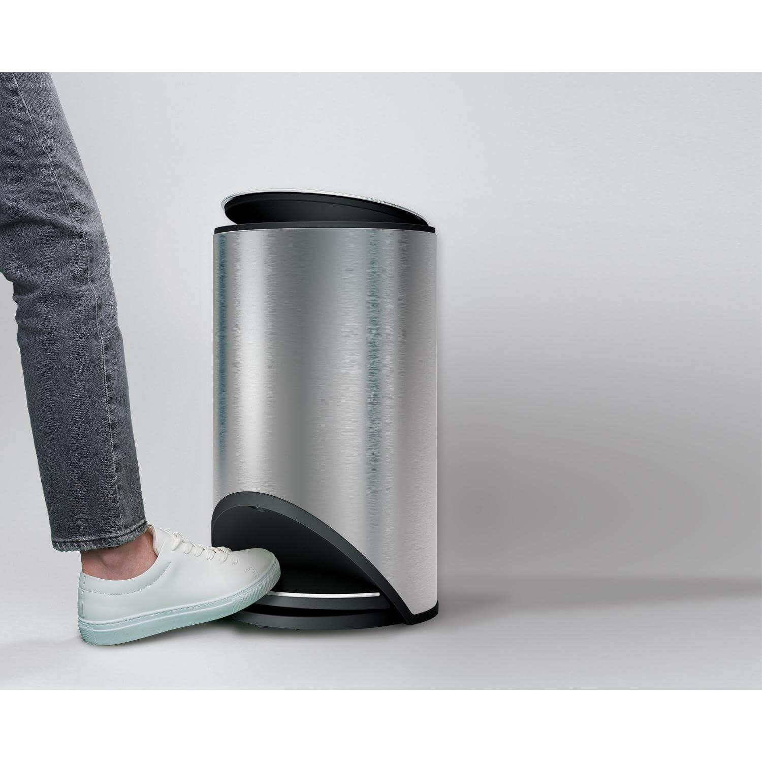 Joseph Joseph Arc 10 Litre Easy-Push Pedal Bin - Stainless Steel - Image 6