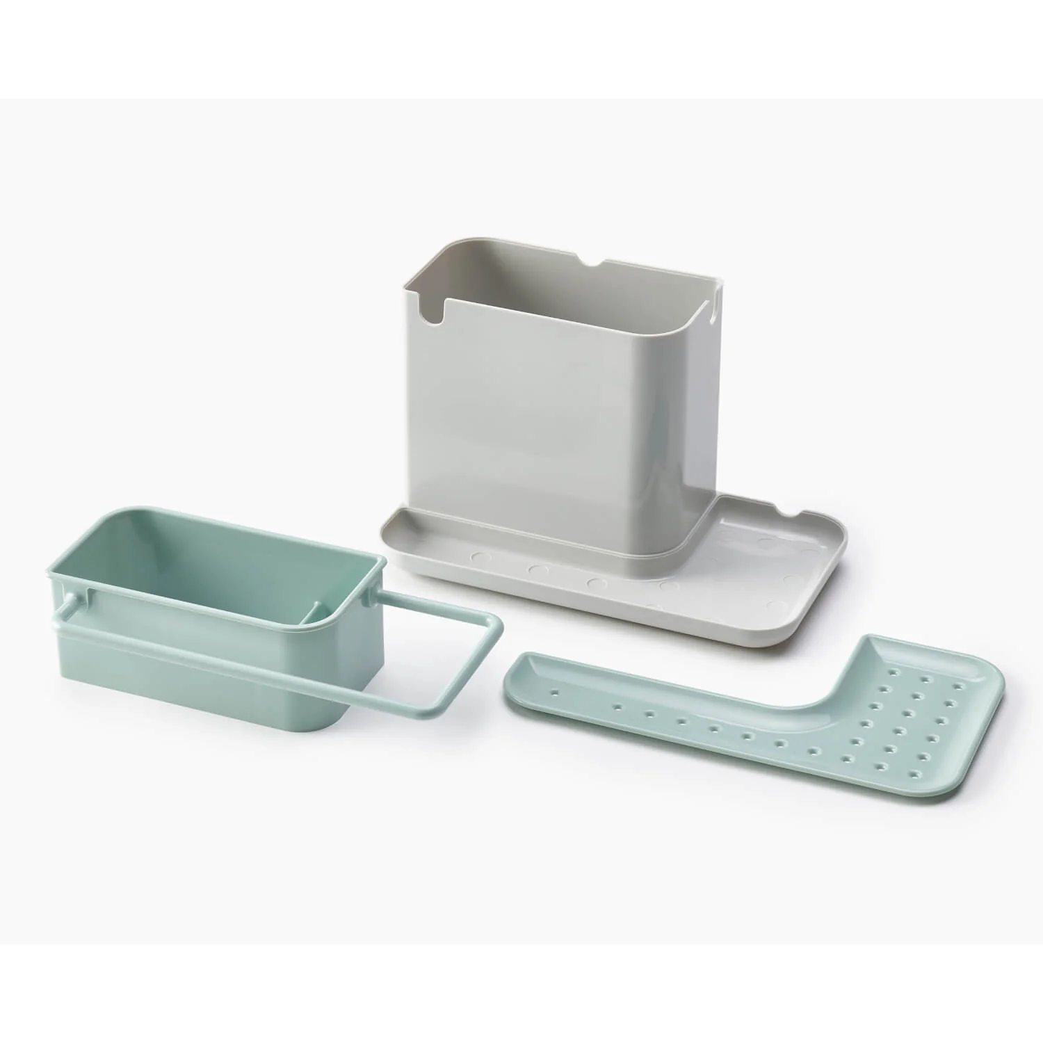 Joseph Joseph Caddy Sink Tidy - Light Stone & Sage Green - Image 3
