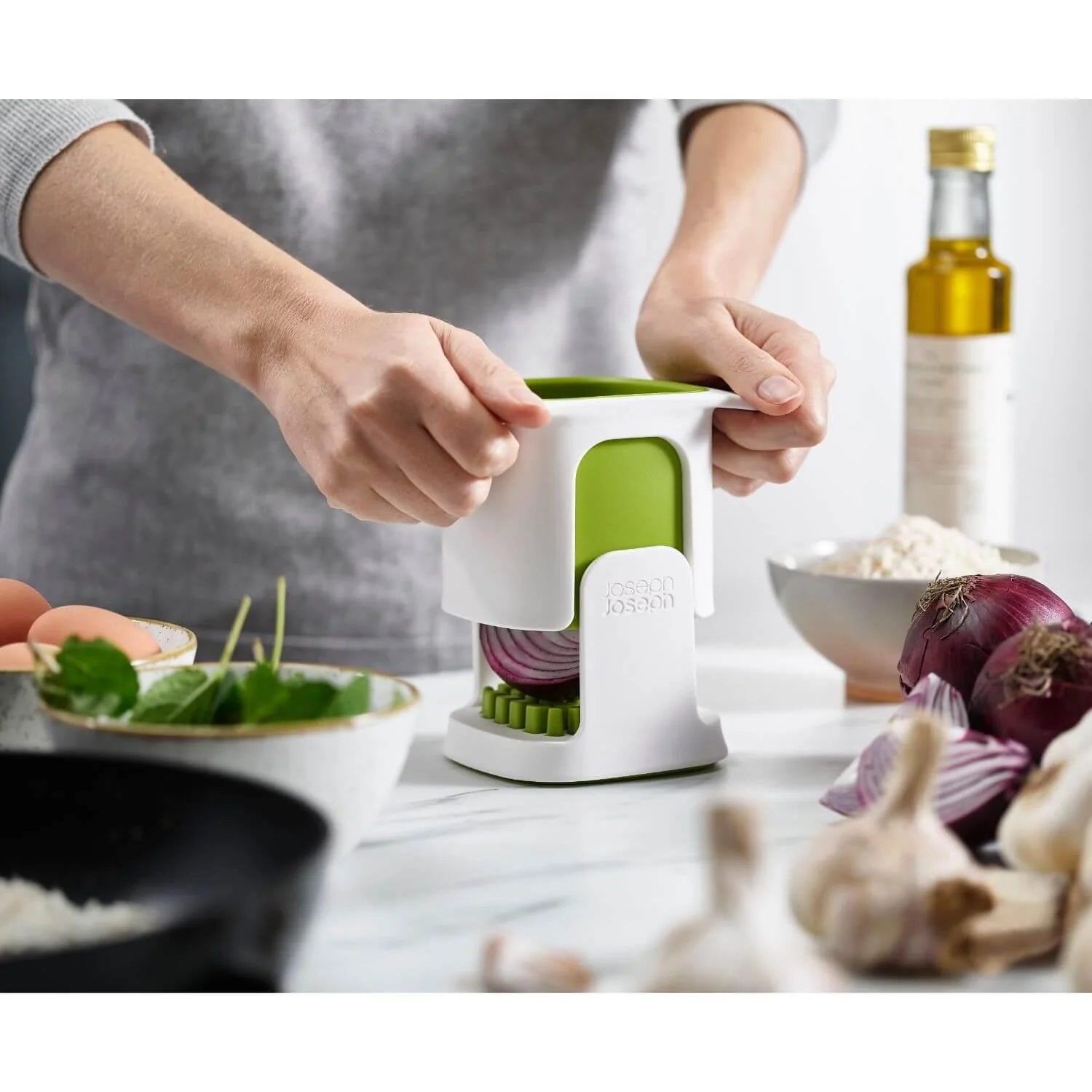 Joseph Joseph ChopCup Vegetable Dicer - White - Image 7