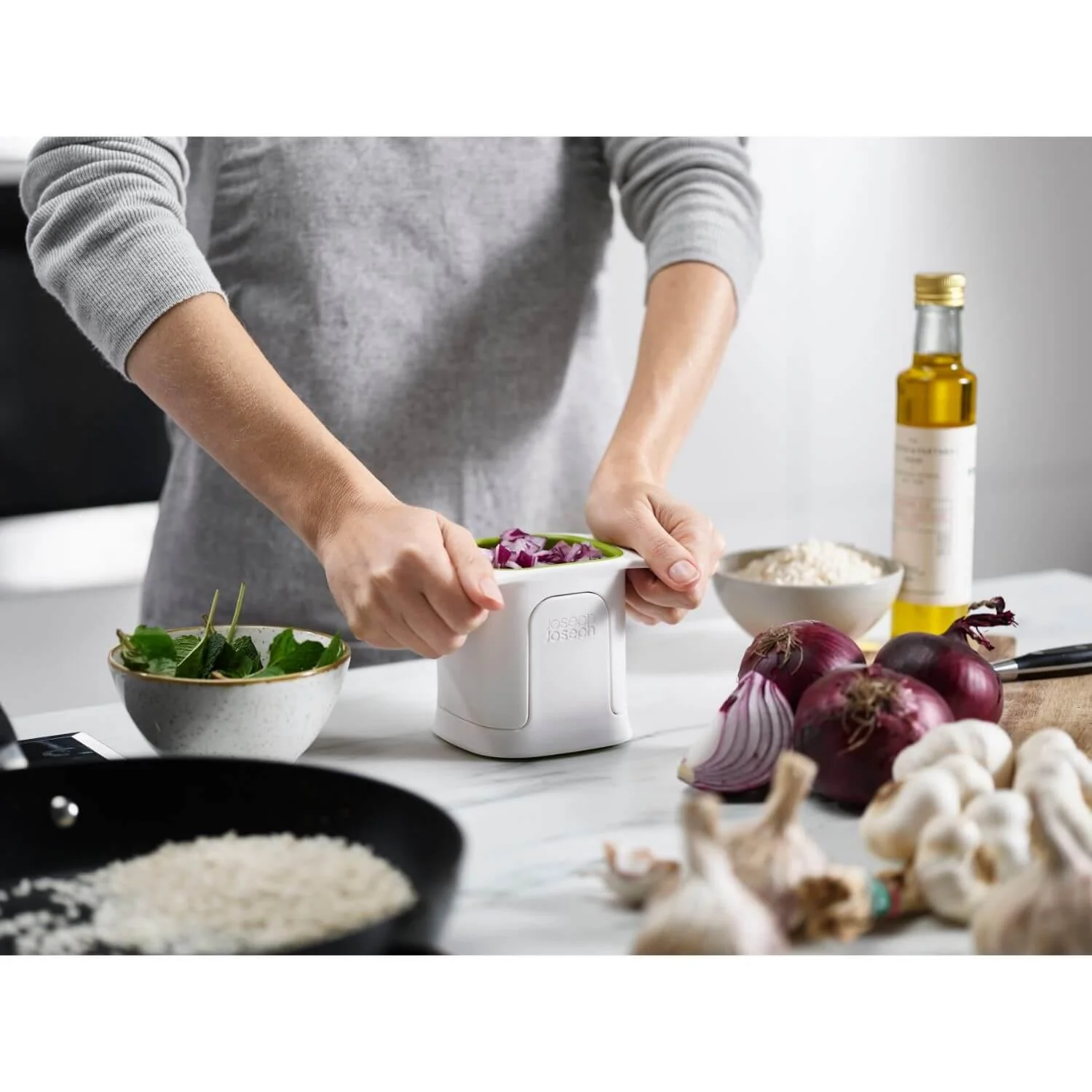 Joseph Joseph ChopCup Vegetable Dicer - White - Image 8