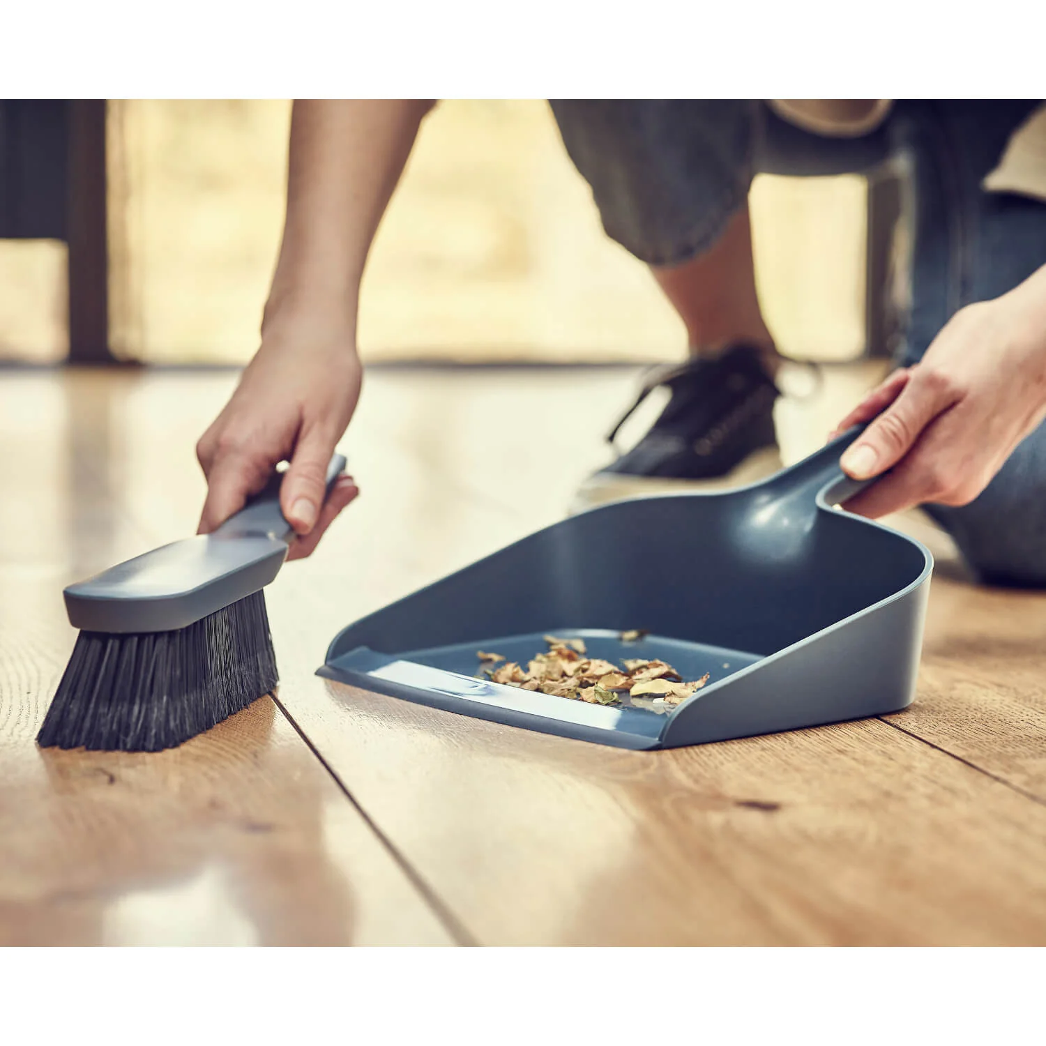 Joseph Joseph CleanStore Wall-Mounted Dustpan & Brush - Blue - Image 10