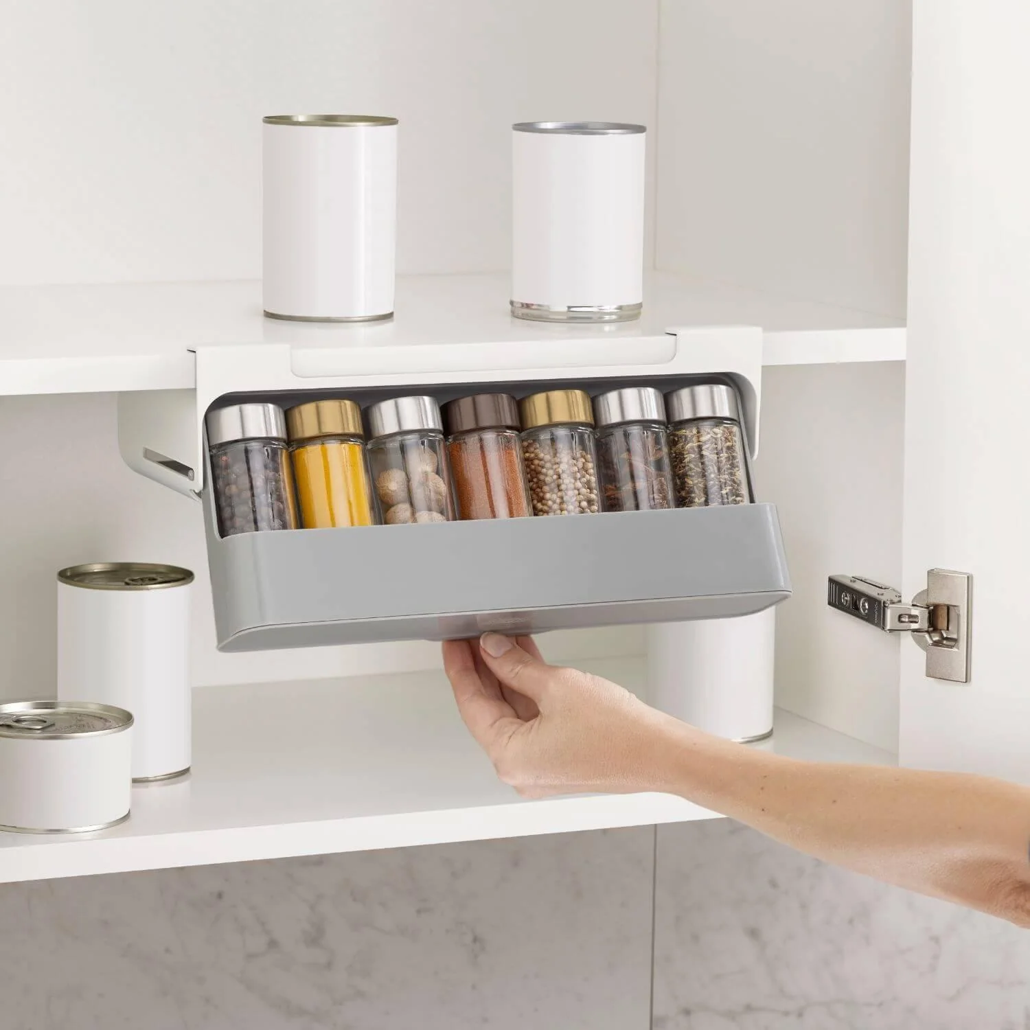 Joseph Joseph CupboardStore Under-Shelf Spice Rack - Grey - Image 7