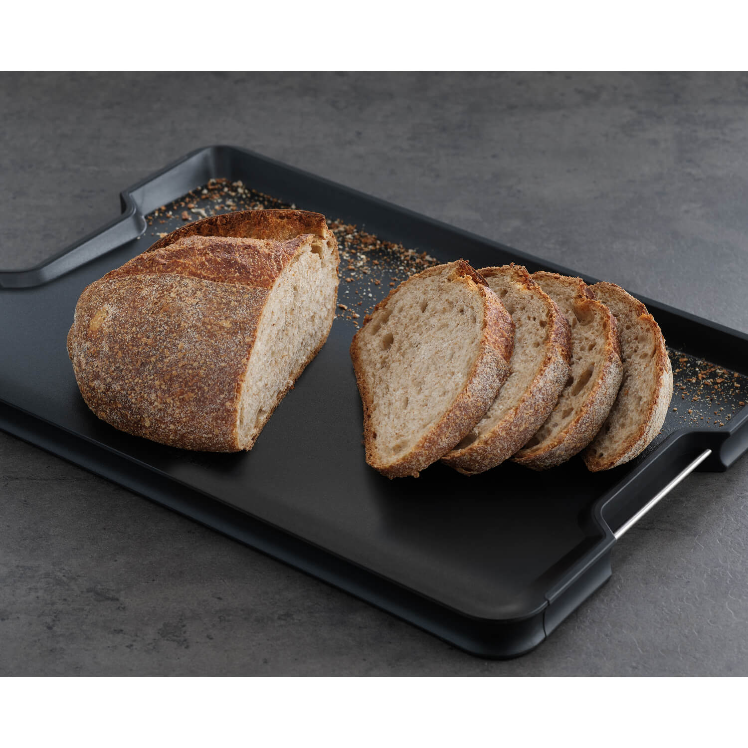 Joseph Joseph Cut&Carve Plus Multi-function Extra Large Chopping Board - Black - Image 4