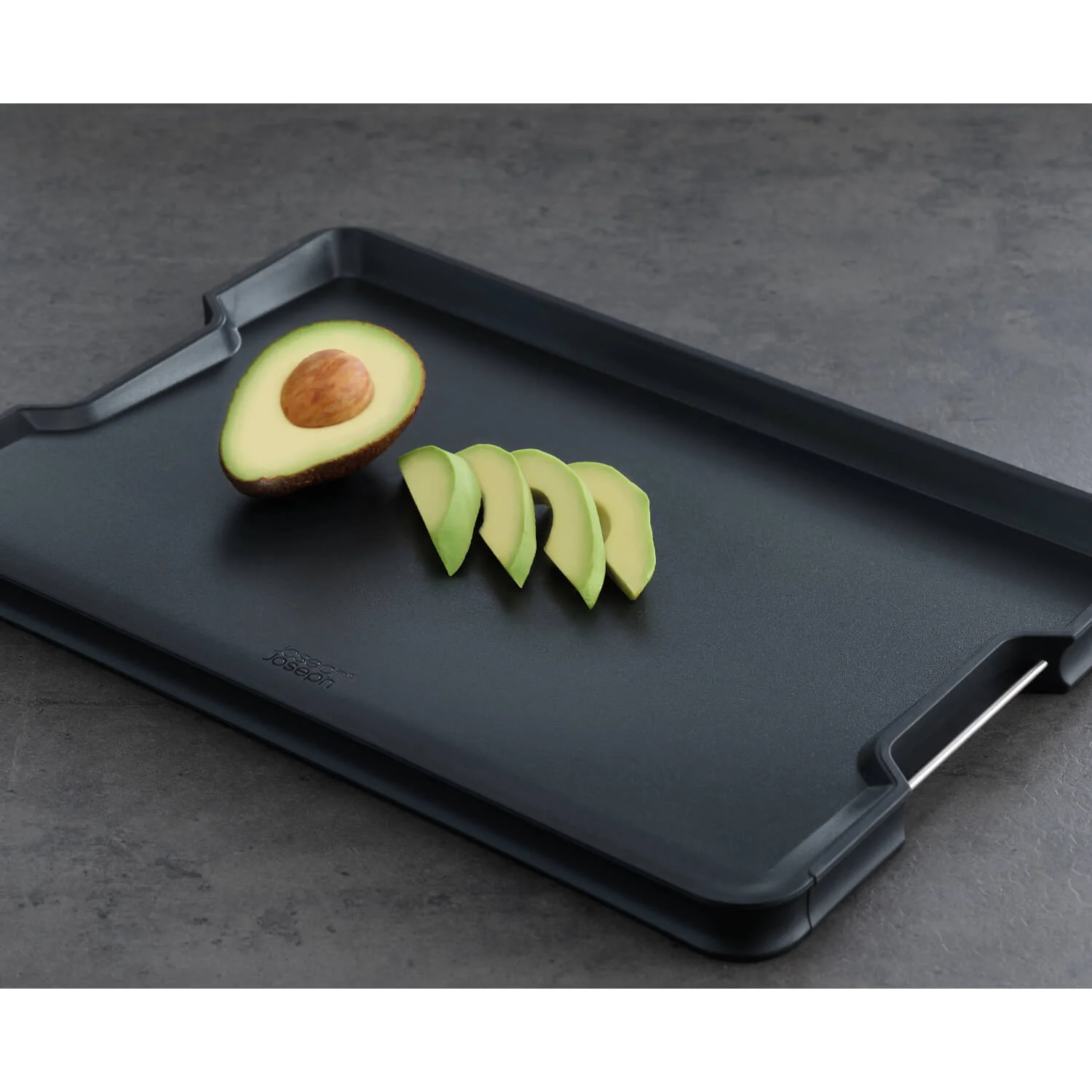 Joseph Joseph Cut&Carve Plus Multi-function Extra Large Chopping Board - Black - Image 9