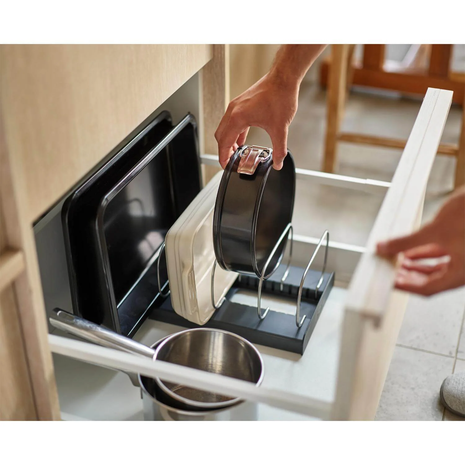 Joseph Joseph DrawerStore Baking Tray Organiser - Grey - Image 8
