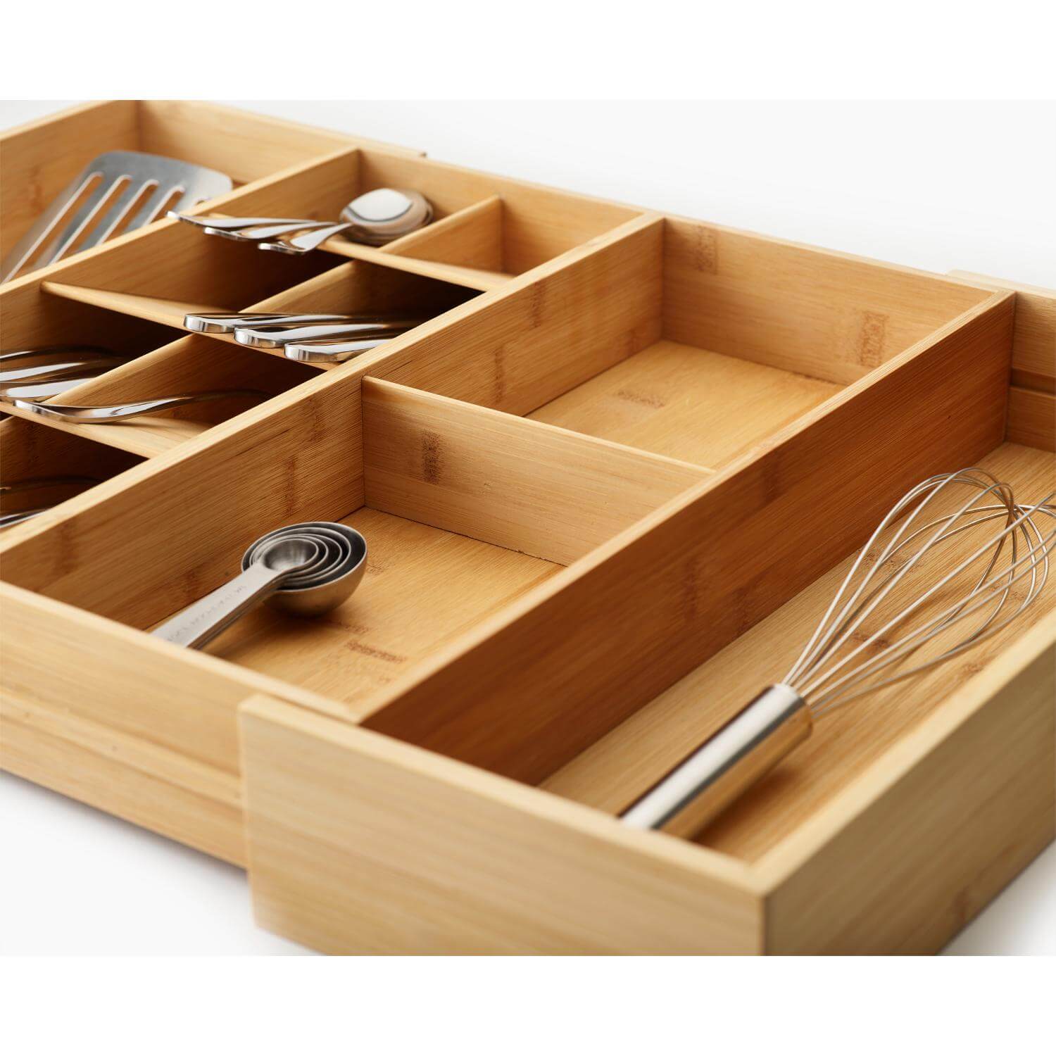 Joseph Joseph DrawerStore Bamboo Expanding Cutlery Organiser - Image 5