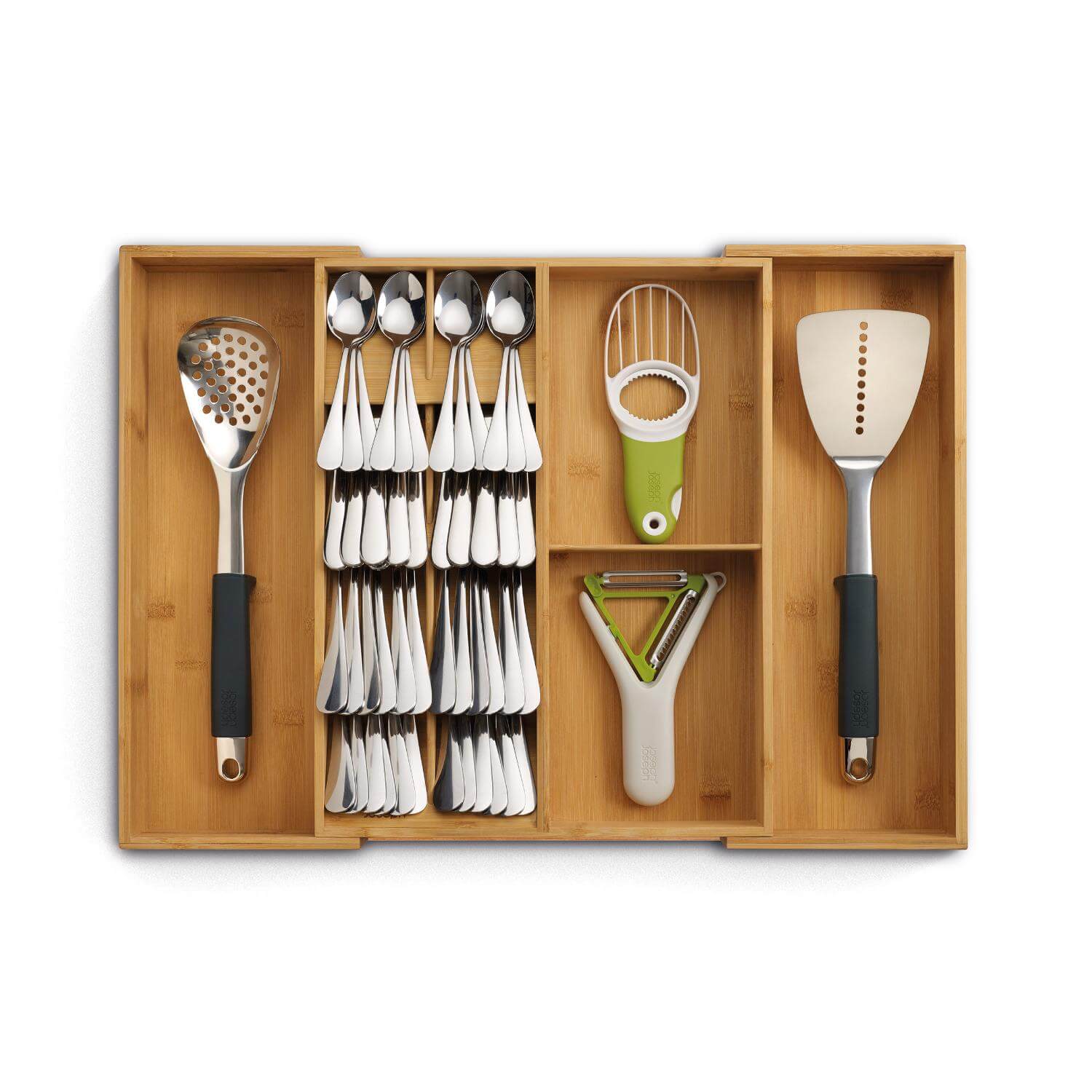 Joseph Joseph DrawerStore Bamboo Expanding Cutlery Organiser - Image 7