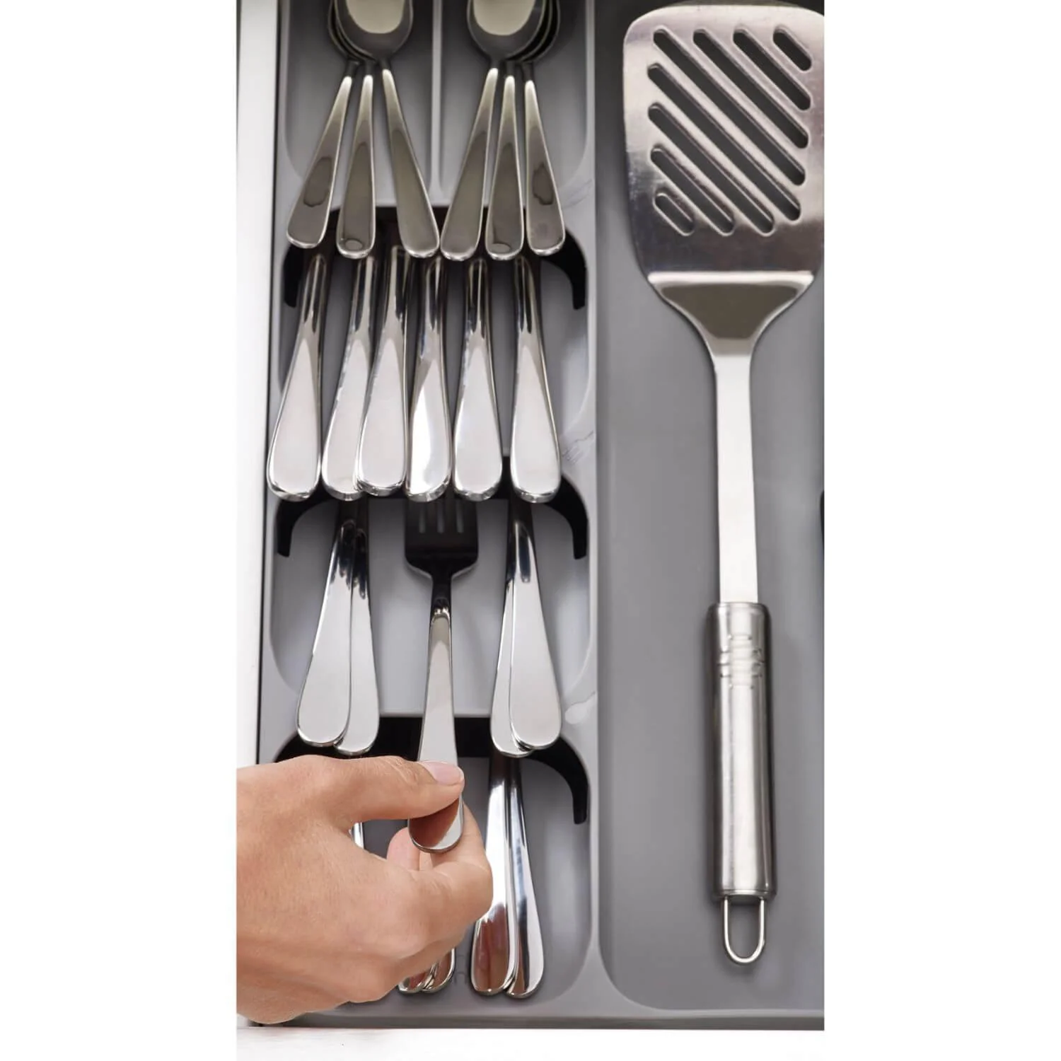 Joseph Joseph DrawerStore Cutlery, Utensil & Gadget Organiser - Grey - Image 3