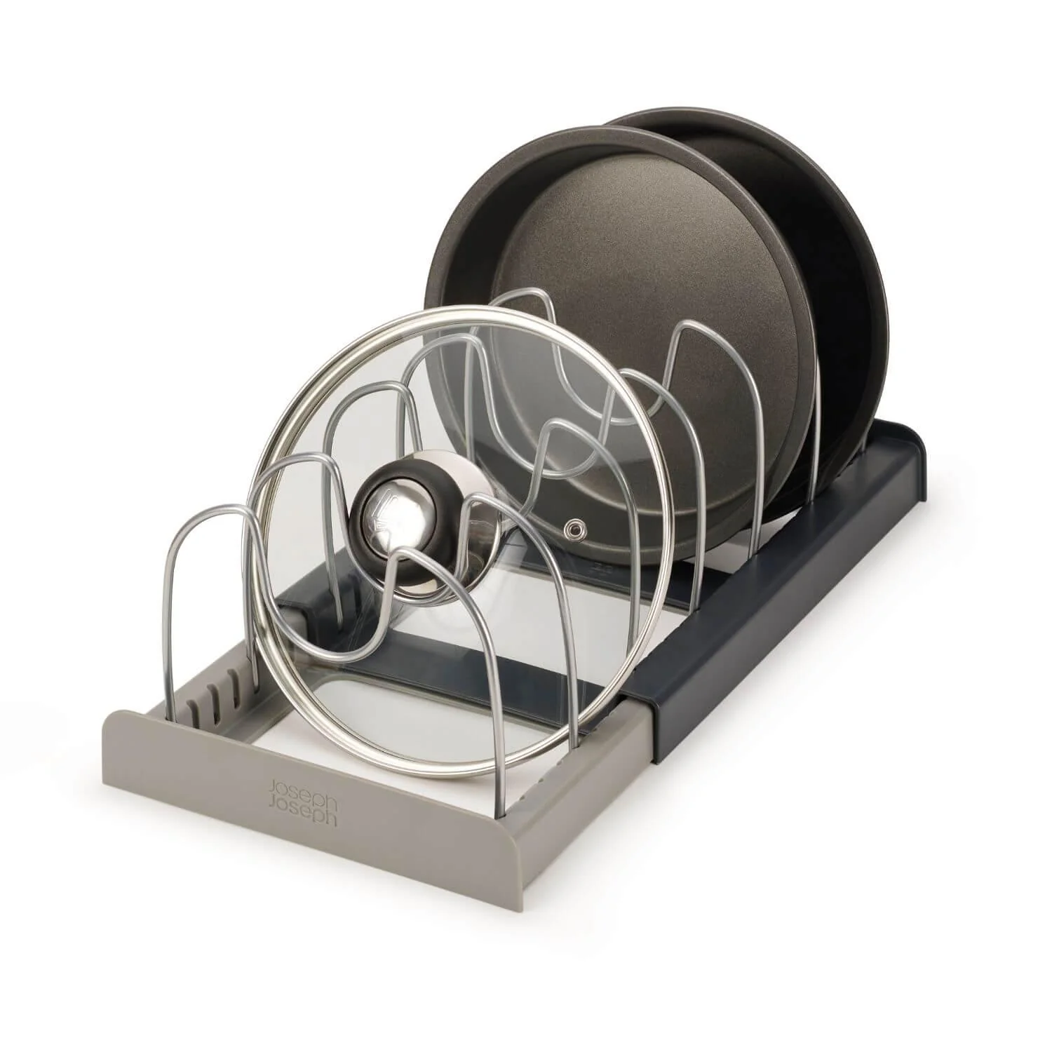 Joseph Joseph DrawerStore Expanding Cookware Organisation Rack - Grey - Image 5
