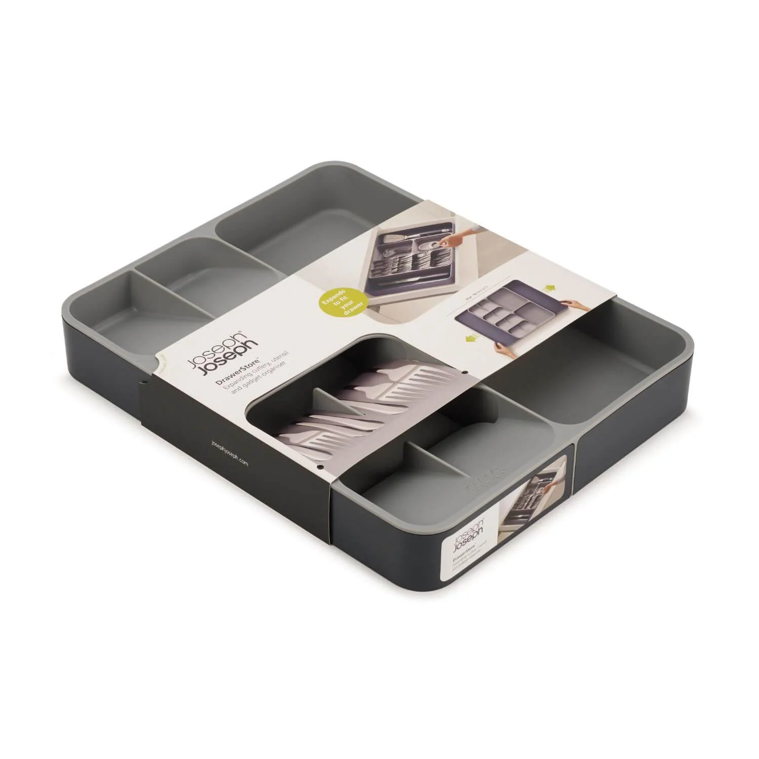 Joseph Joseph DrawerStore Expanding Cutlery Tray - Grey - Image 11