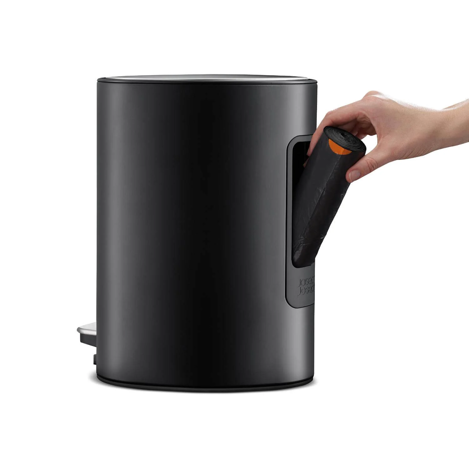 Joseph Joseph EasyStore 5-Litre Pedal Bin - Matt Black - Image 3