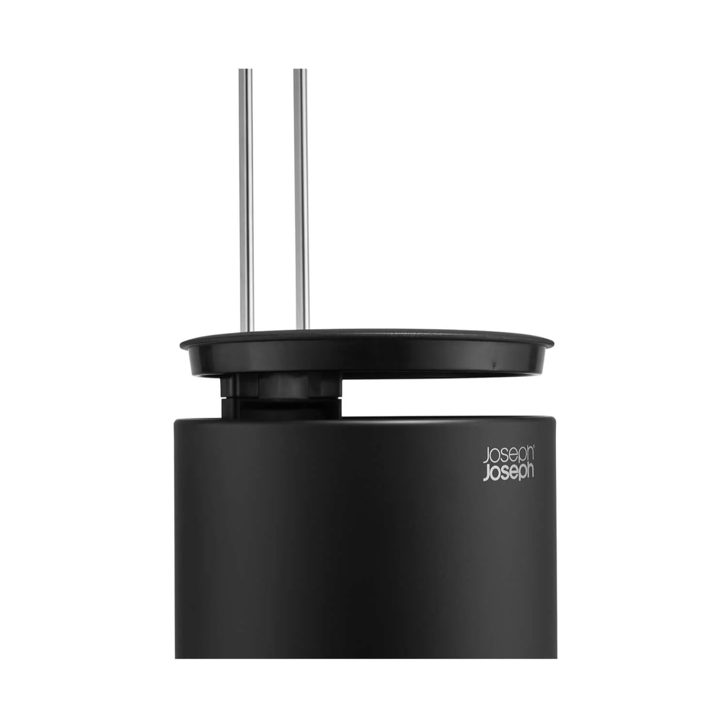Joseph Joseph EasyStore™ Concealed Toilet Roll Holder - Matte Black - Image 4