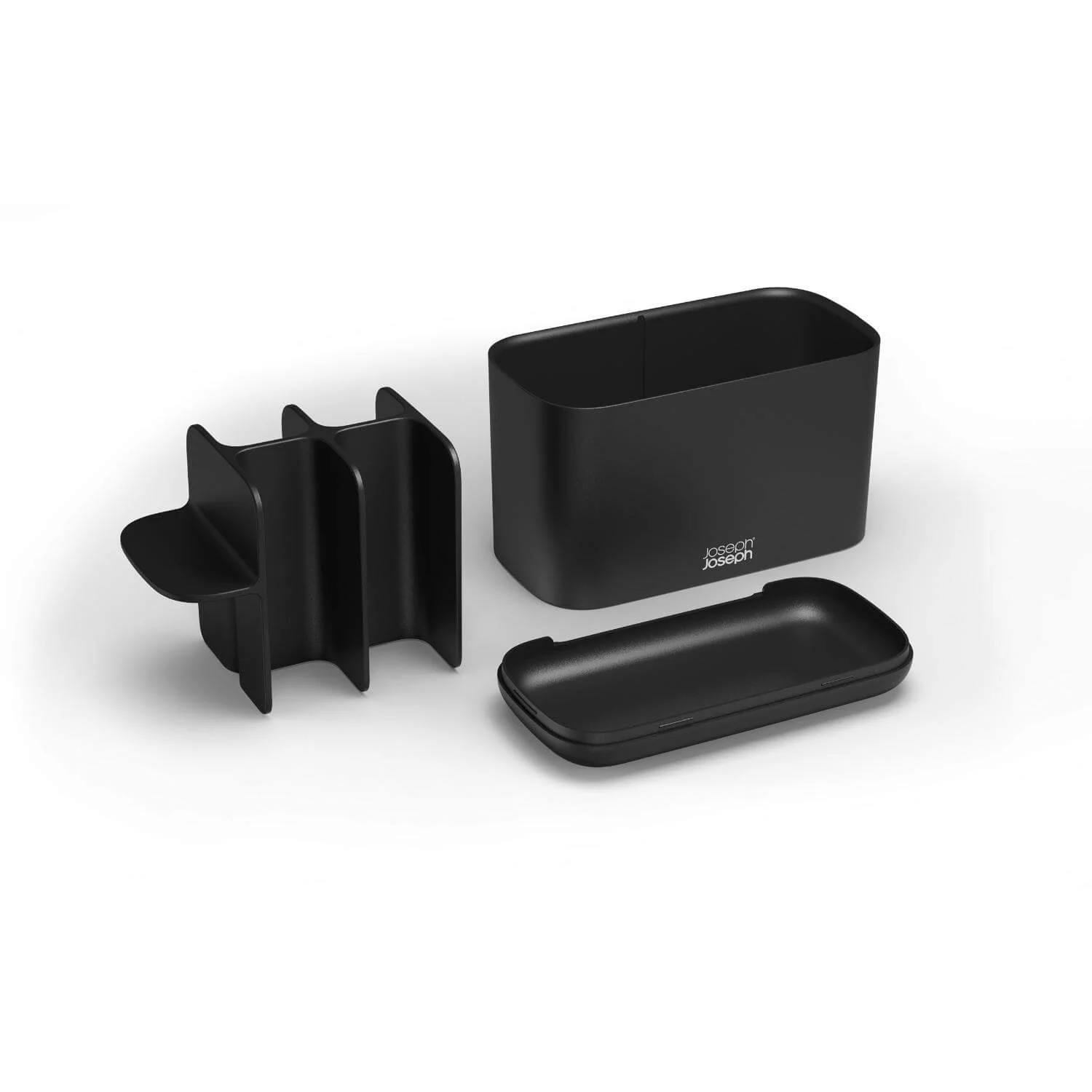 Joseph Joseph EasyStore Large Toothbrush Caddy - Matt Black - Image 4