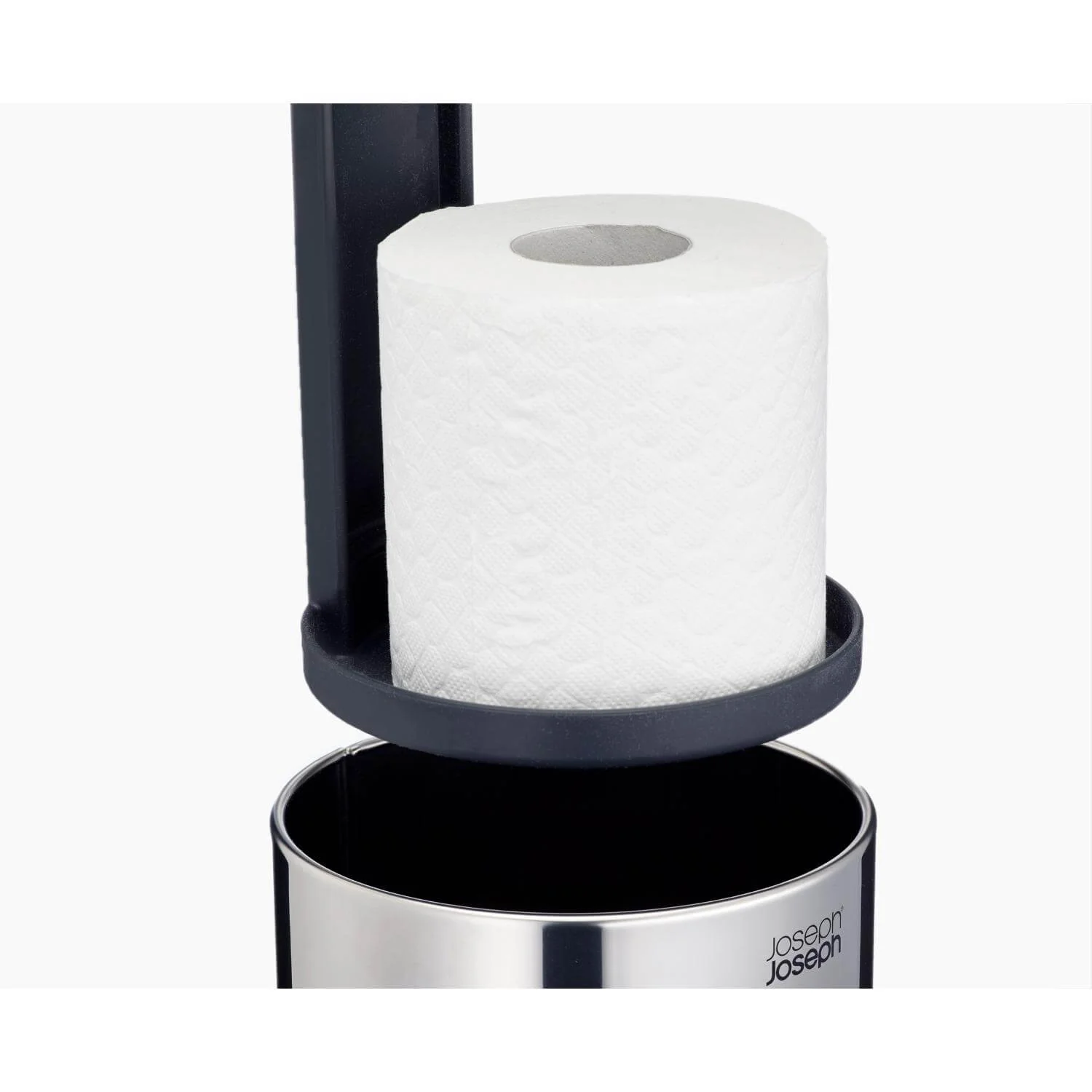 Joseph Joseph EasyStore Luxe Stainless Steel Concealed Toilet Roll Holder - Image 3