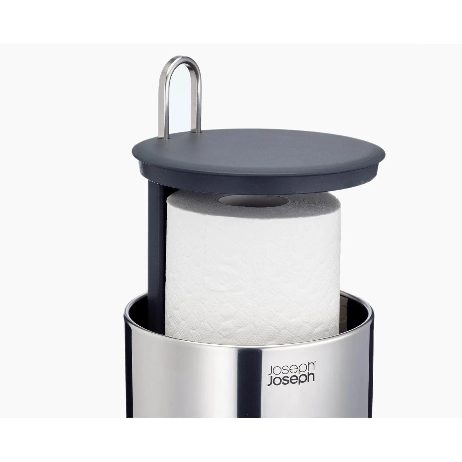 Joseph Joseph EasyStore Luxe Stainless Steel Concealed Toilet Roll Holder - Image 4