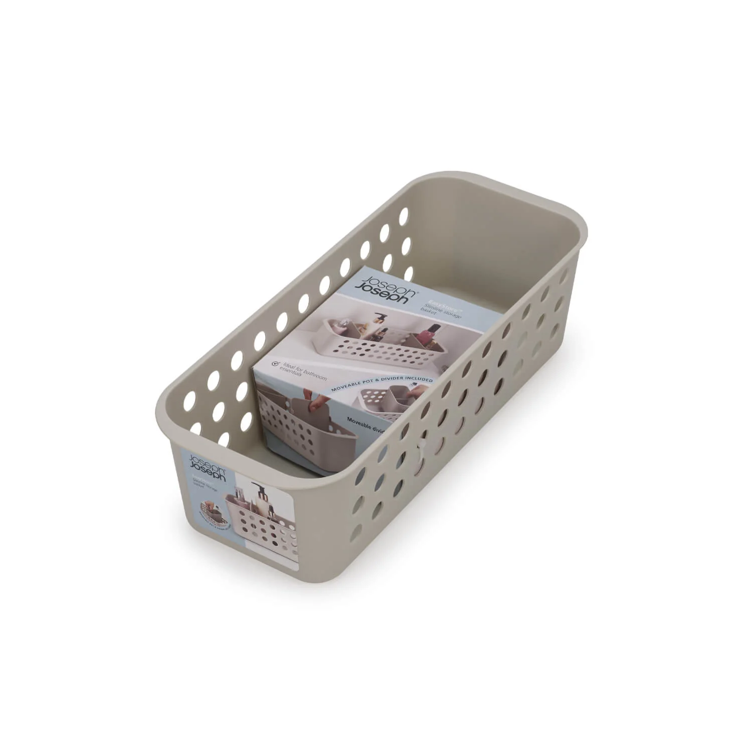Joseph Joseph EasyStore Slimline Bathroom Storage Basket - Ecru - Image 6
