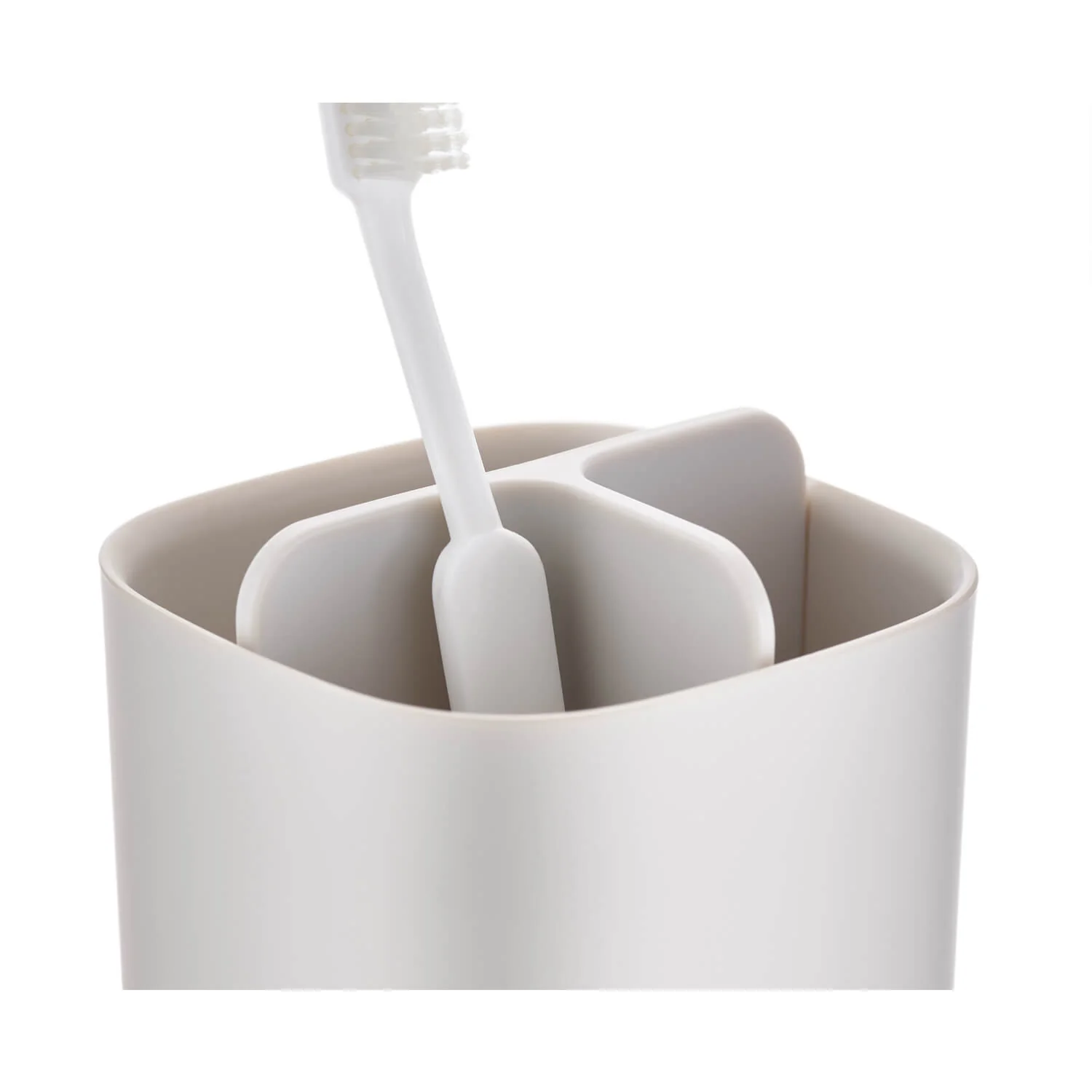 Joseph Joseph EasyStore Small Toothbrush Caddy - Ecru - Image 3
