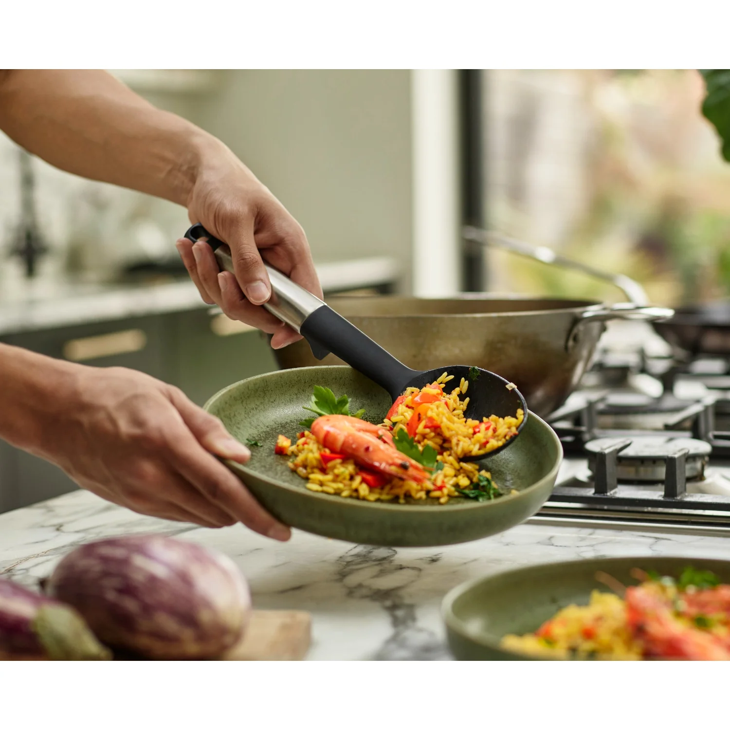 Joseph Joseph Elevate Stainless Steel & Silicone Utensil 5-Piece Carousel Set - Image 12