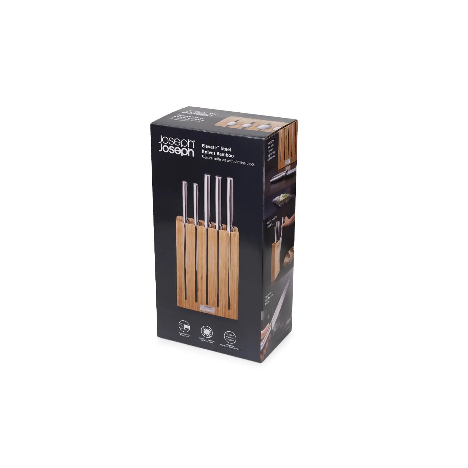 Joseph Joseph Elevate Steel 5-Piece Knife Set with Bamboo Block - Image 13