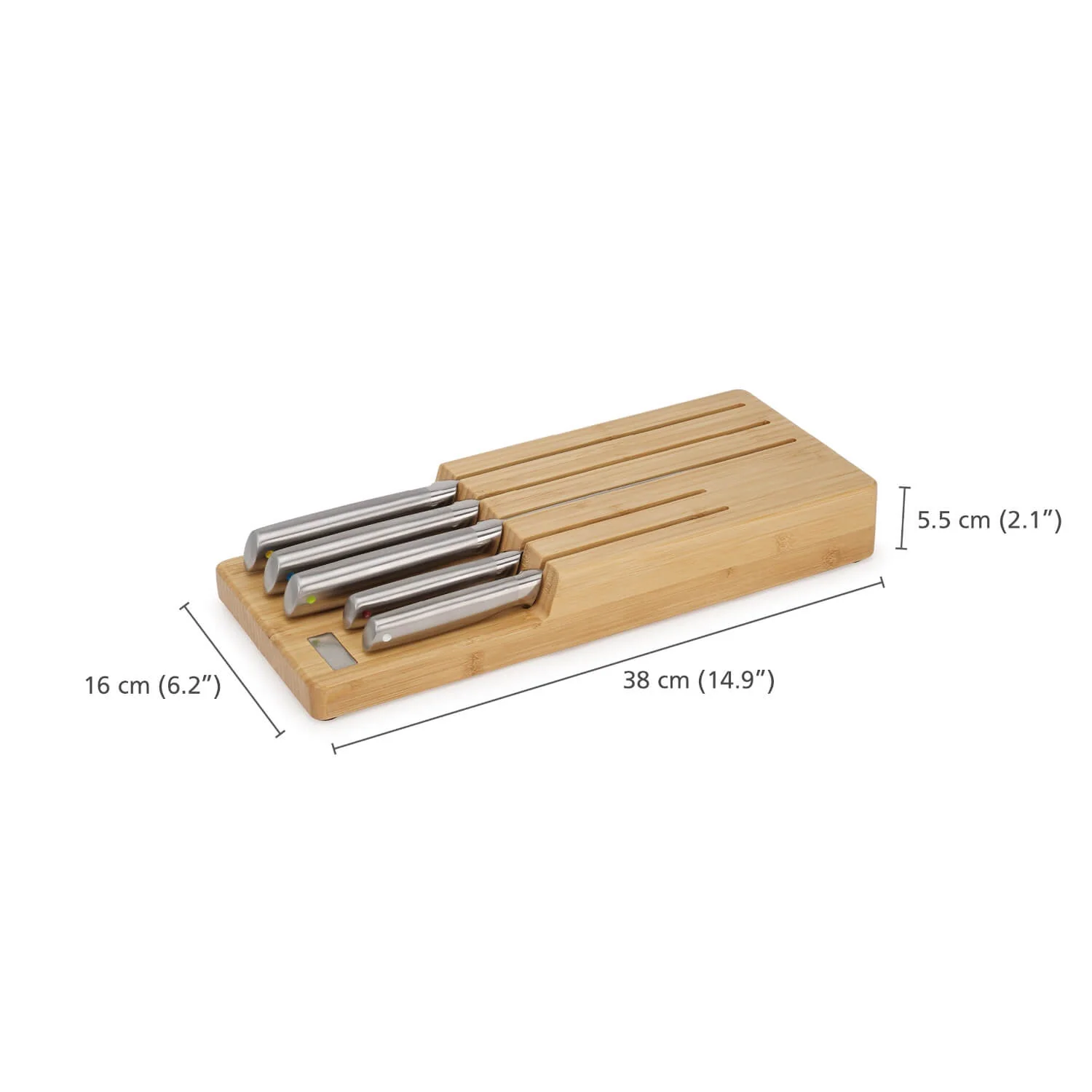 Joseph Joseph Elevate Steel 5-Piece Knife Set with Bamboo In-Drawer Tray - Image 11