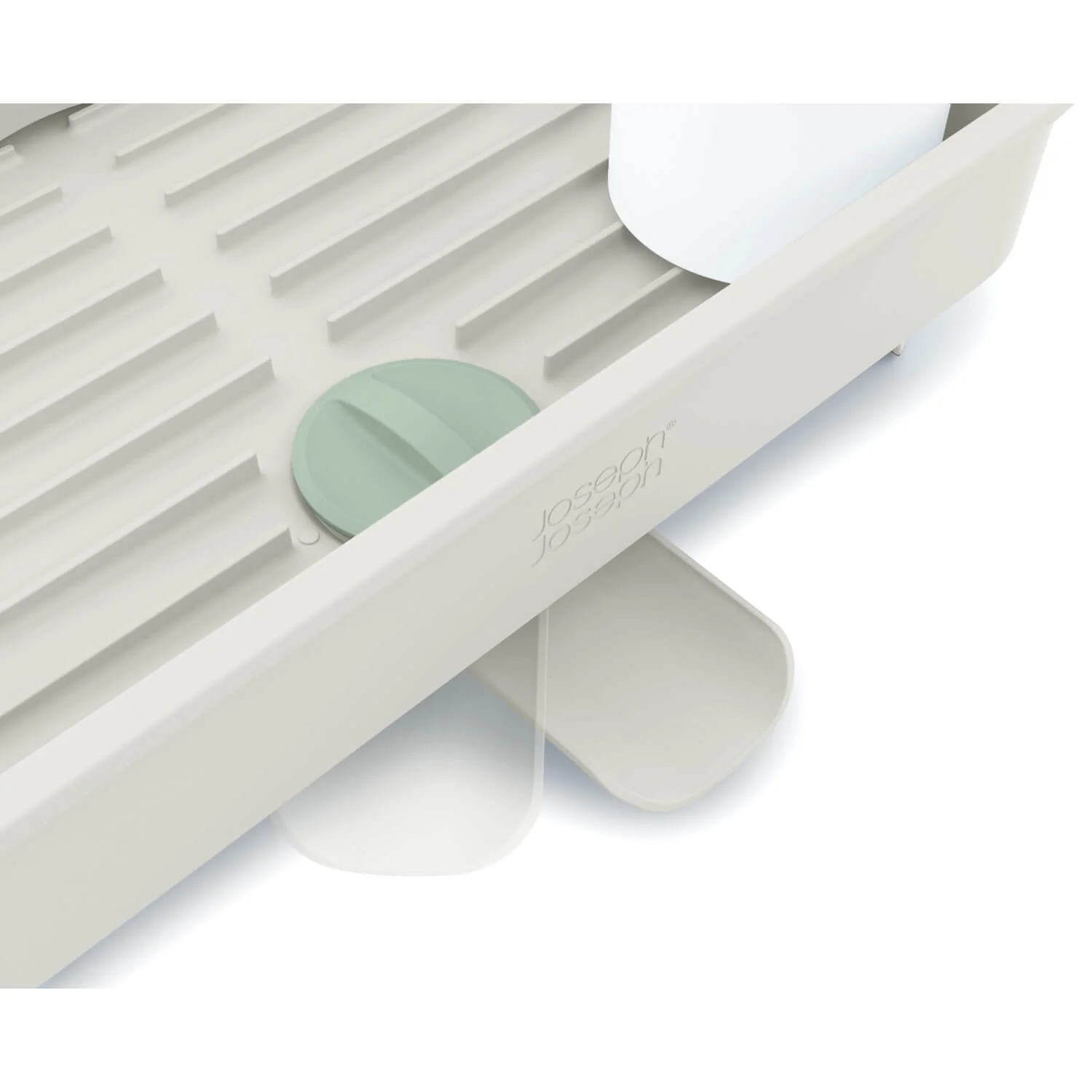 Joseph Joseph Extend Expandable Dish Rack - Light Stone & Sage Green - Image 7