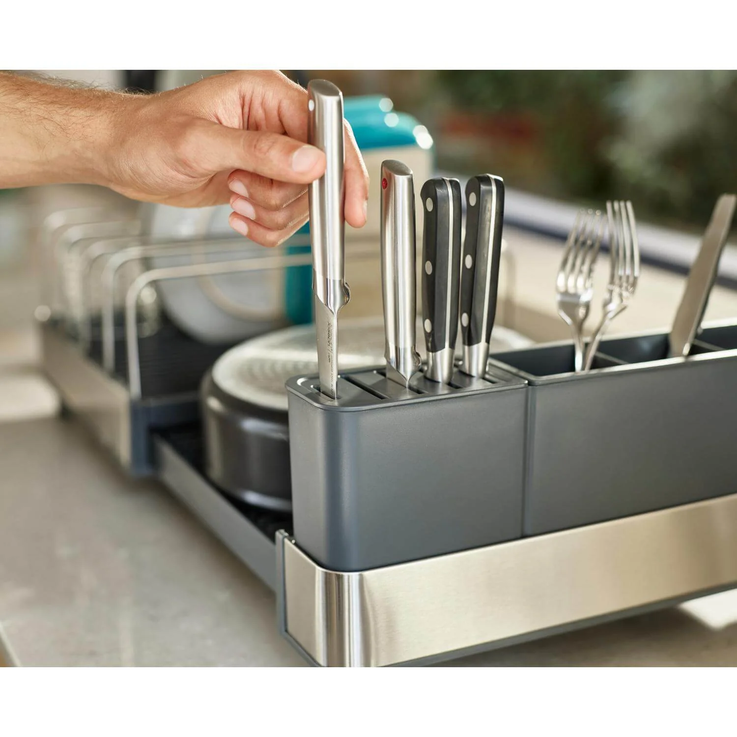 Joseph Joseph Extend™ Max Stainless Steel Expandable Dish Rack - Image 11