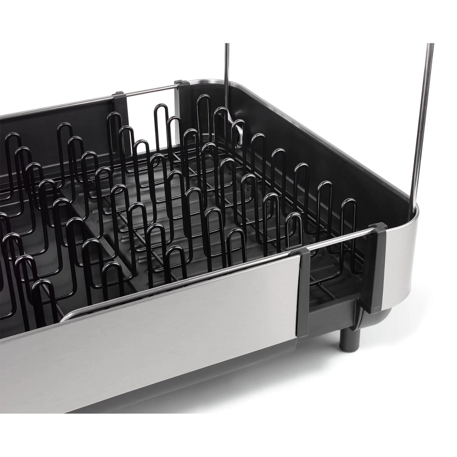 Joseph Joseph Extend™ Steel Plus Expandable Dish Drainer with Wine Rack - Black - Image 2