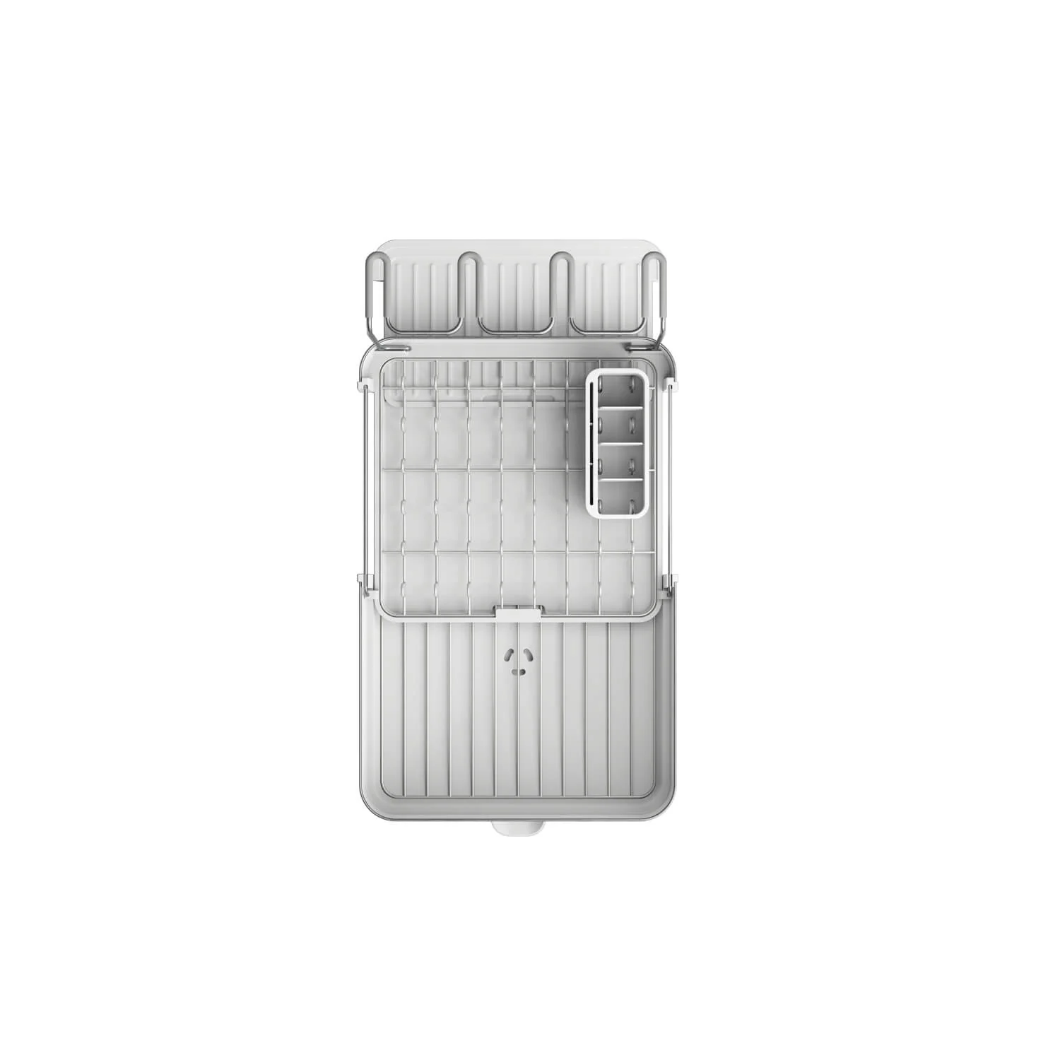 Joseph Joseph Extend™ Steel Plus Expandable Dish Drainer with Wine Rack - Light Stone - Image 3