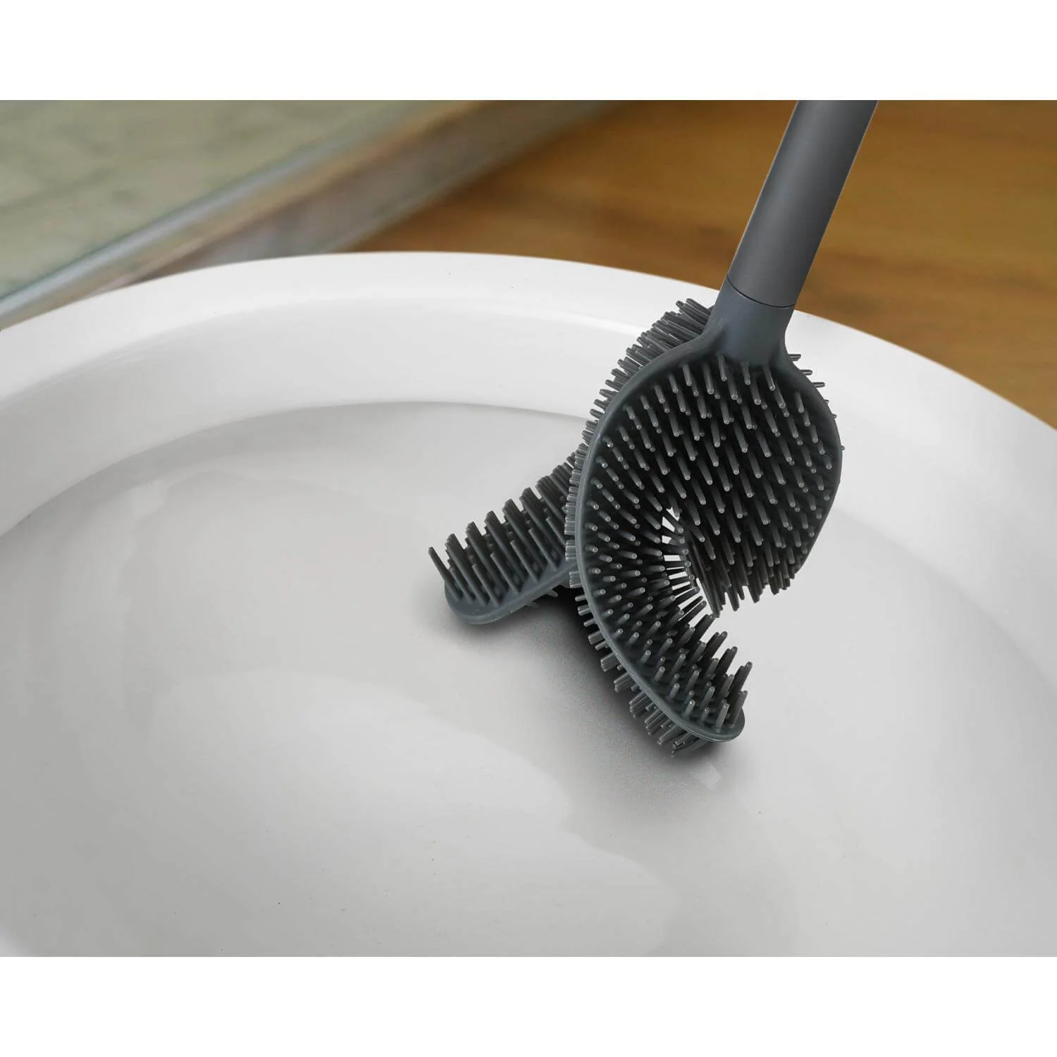 Joseph Joseph Flex 360 Luxe Toilet Brush - Stainless Steel - Image 5
