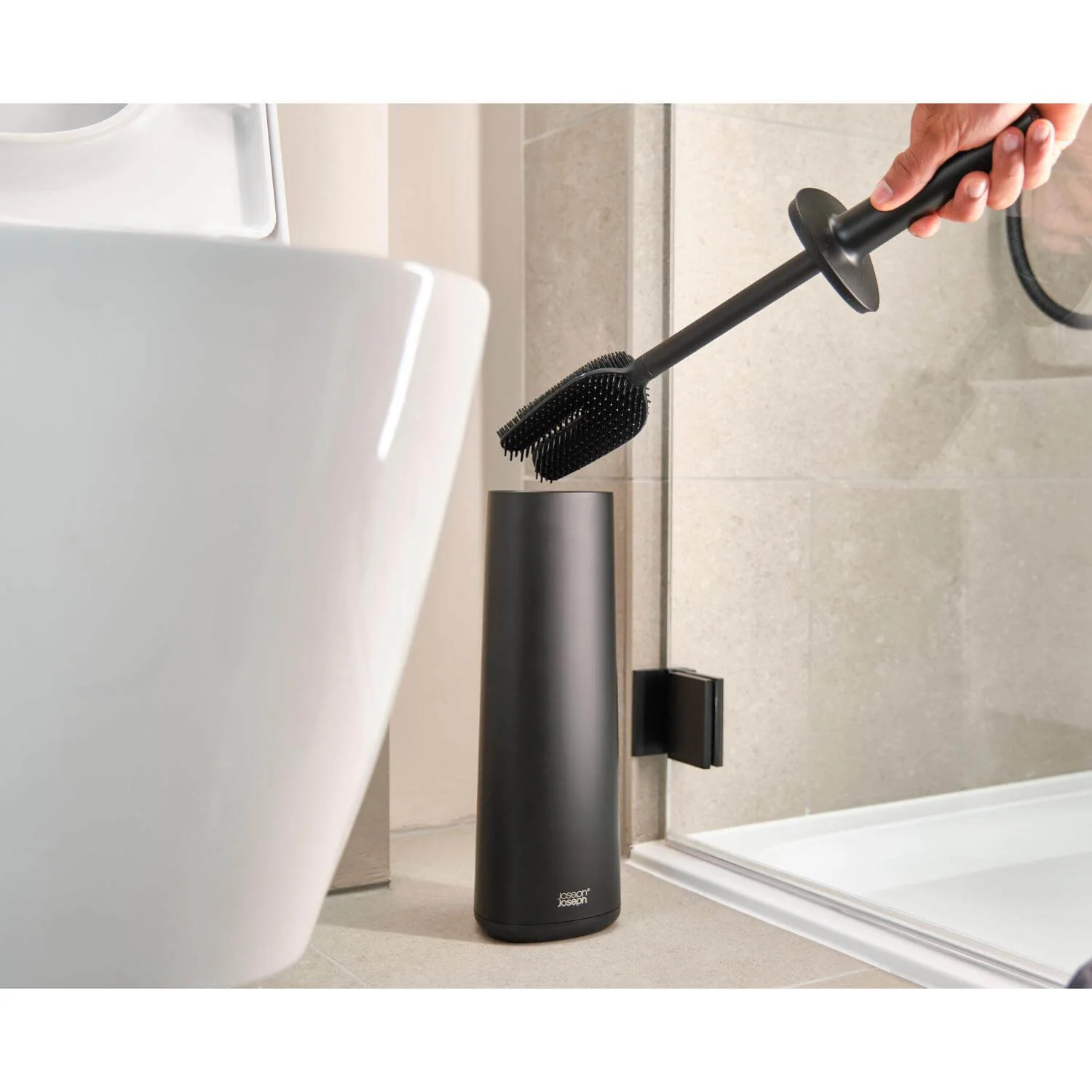 Joseph Joseph Flex 360 Toilet Brush - Matt Black - Image 7