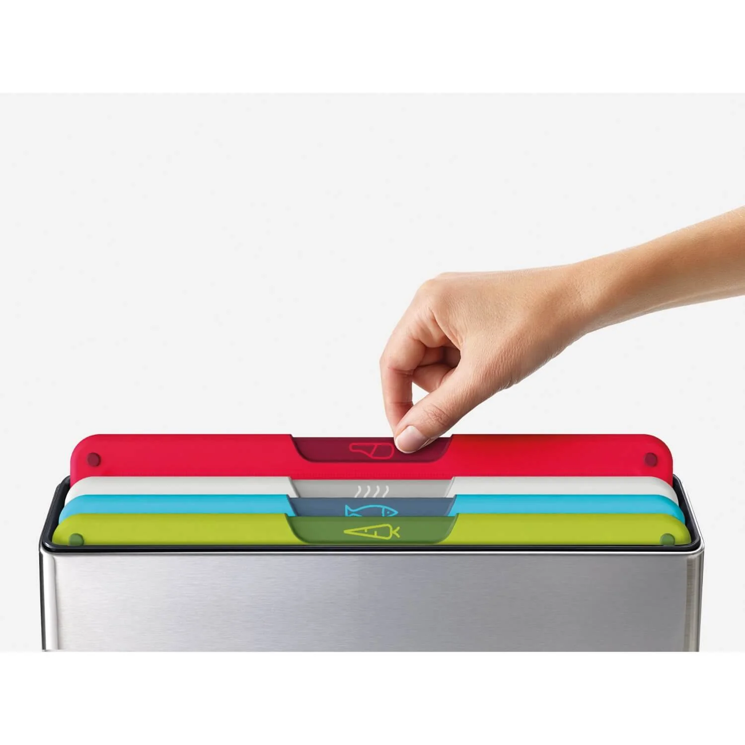 Joseph Joseph Folio Icon Steel 4-Piece Chopping Board Set - Image 3