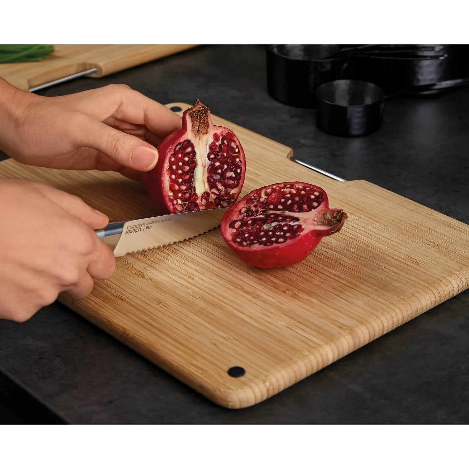 Joseph Joseph Folio Steel Bamboo 3-Piece Chopping Board Set - Image 10