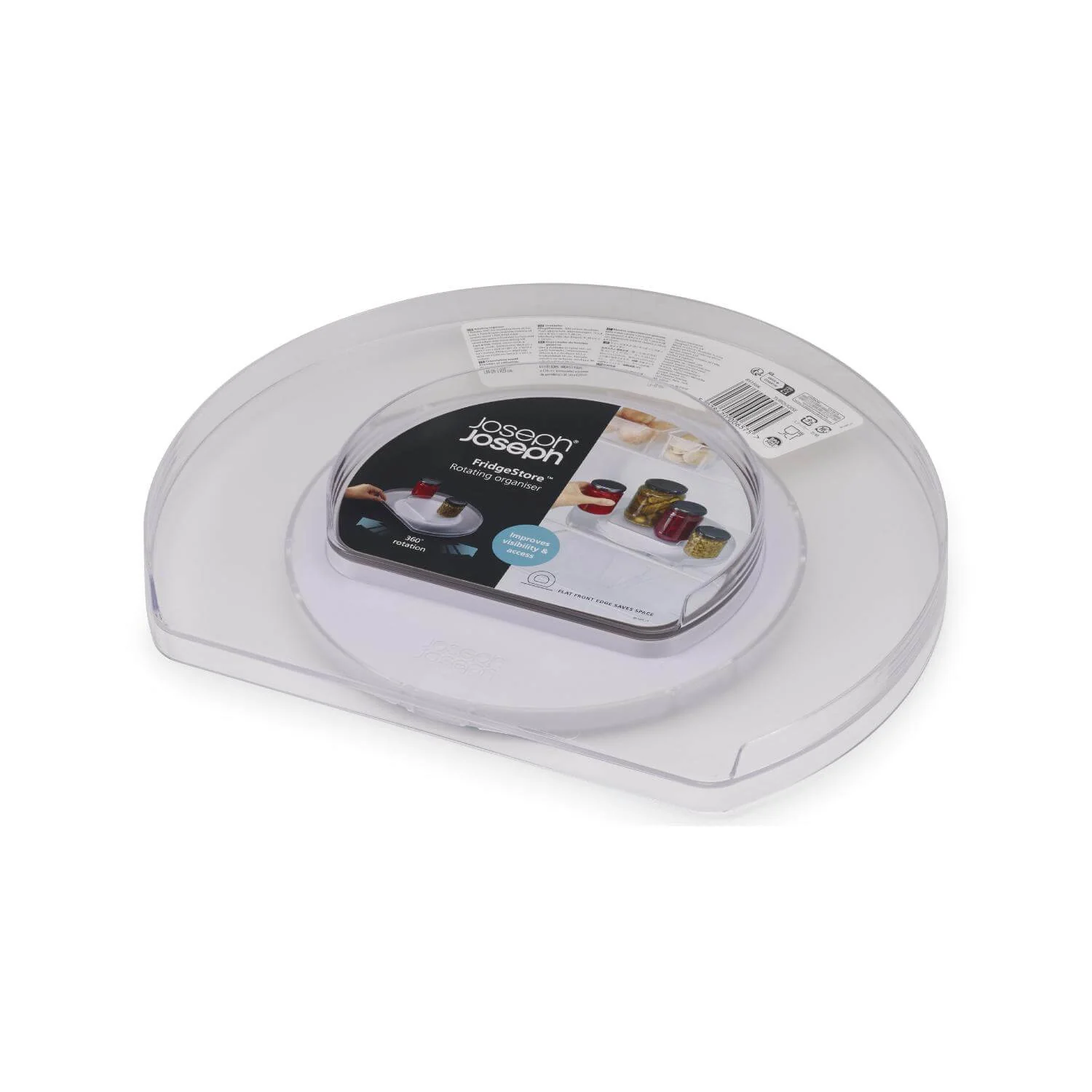 Joseph Joseph FridgeStore Rotating Organiser - Clear - Image 5