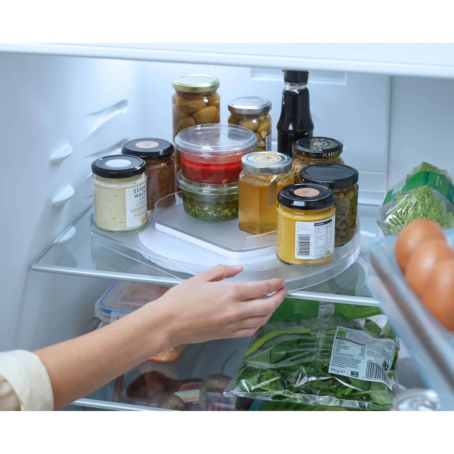 Joseph Joseph FridgeStore Rotating Organiser - Clear - Image 6