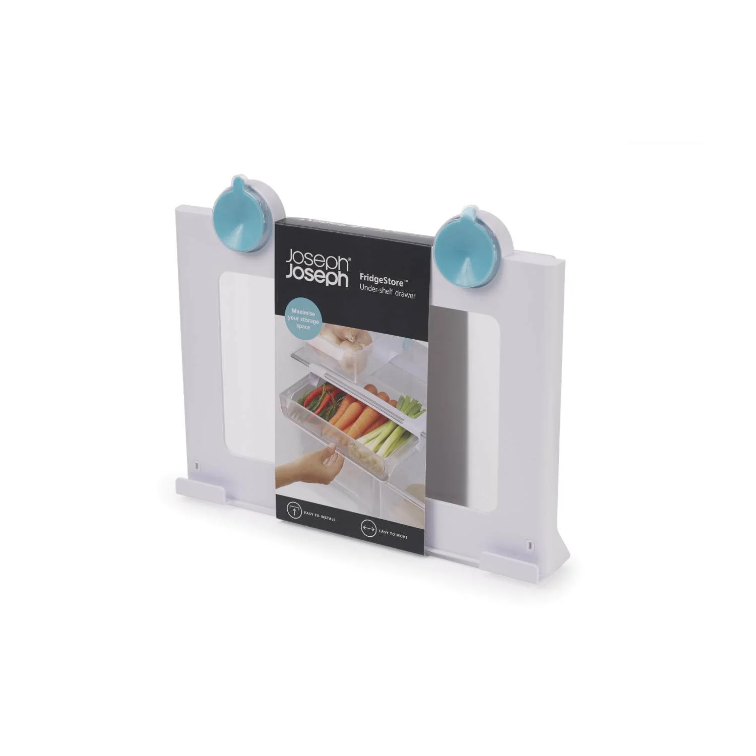 Joseph Joseph FridgeStore Under Shelf Storage Drawer - Clear - Image 3
