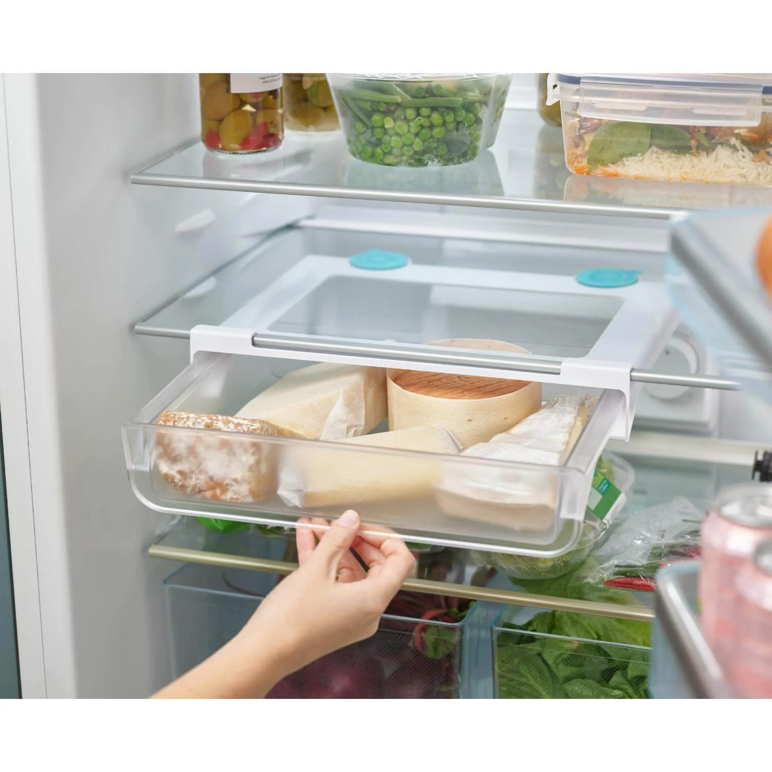 Joseph Joseph FridgeStore Under Shelf Storage Drawer - Clear - Image 4