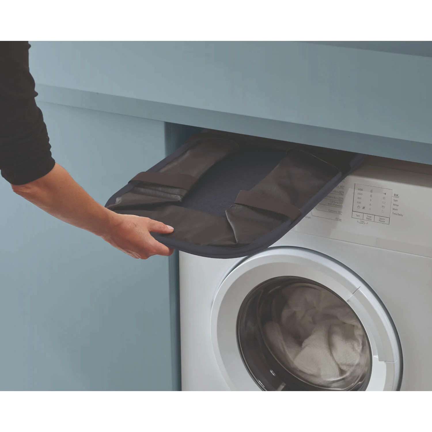 Joseph Joseph Hold-All™ Collapsible 35L Laundry Basket - Black - Image 3