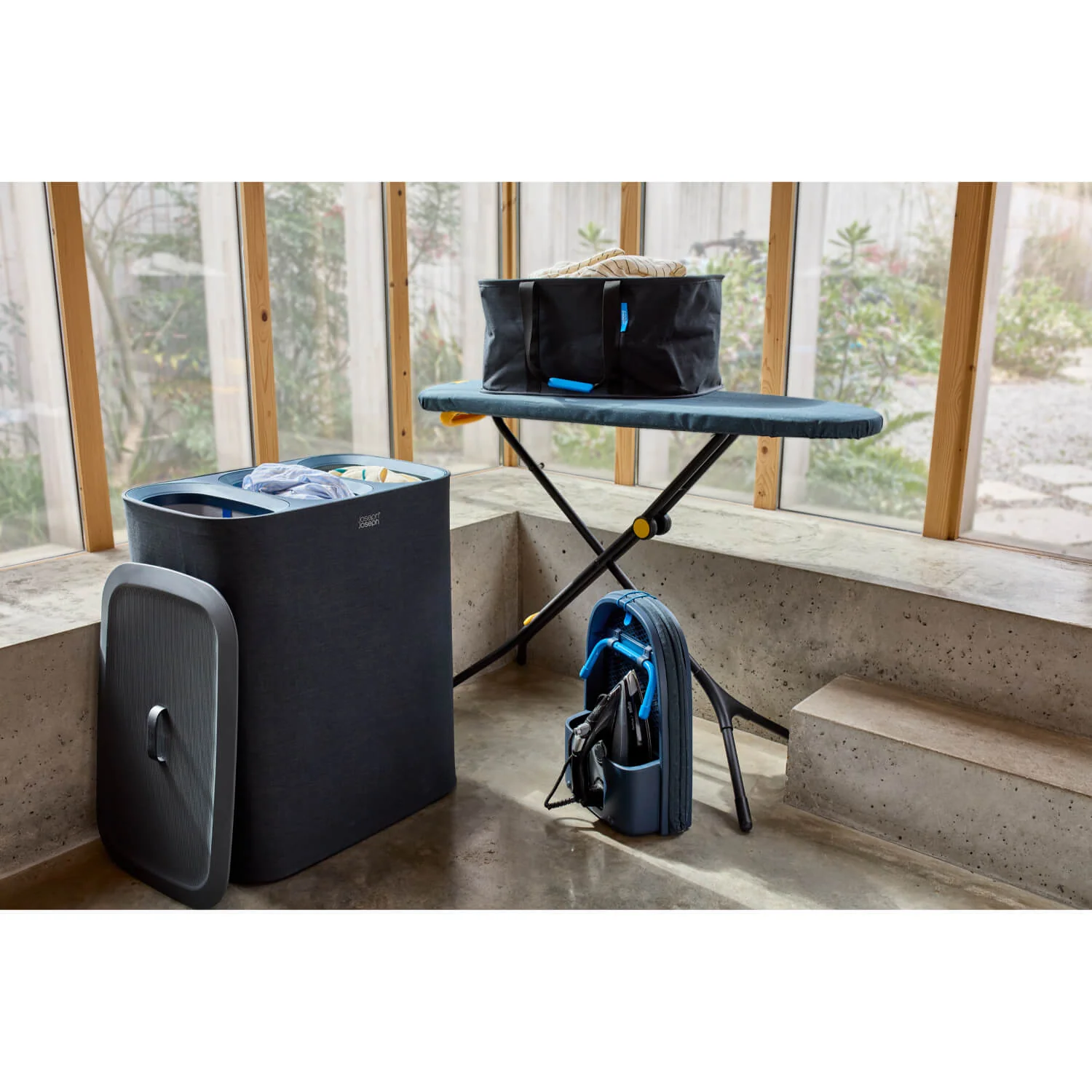 Joseph Joseph Hold-All™ Collapsible 35L Laundry Basket - Black - Image 6