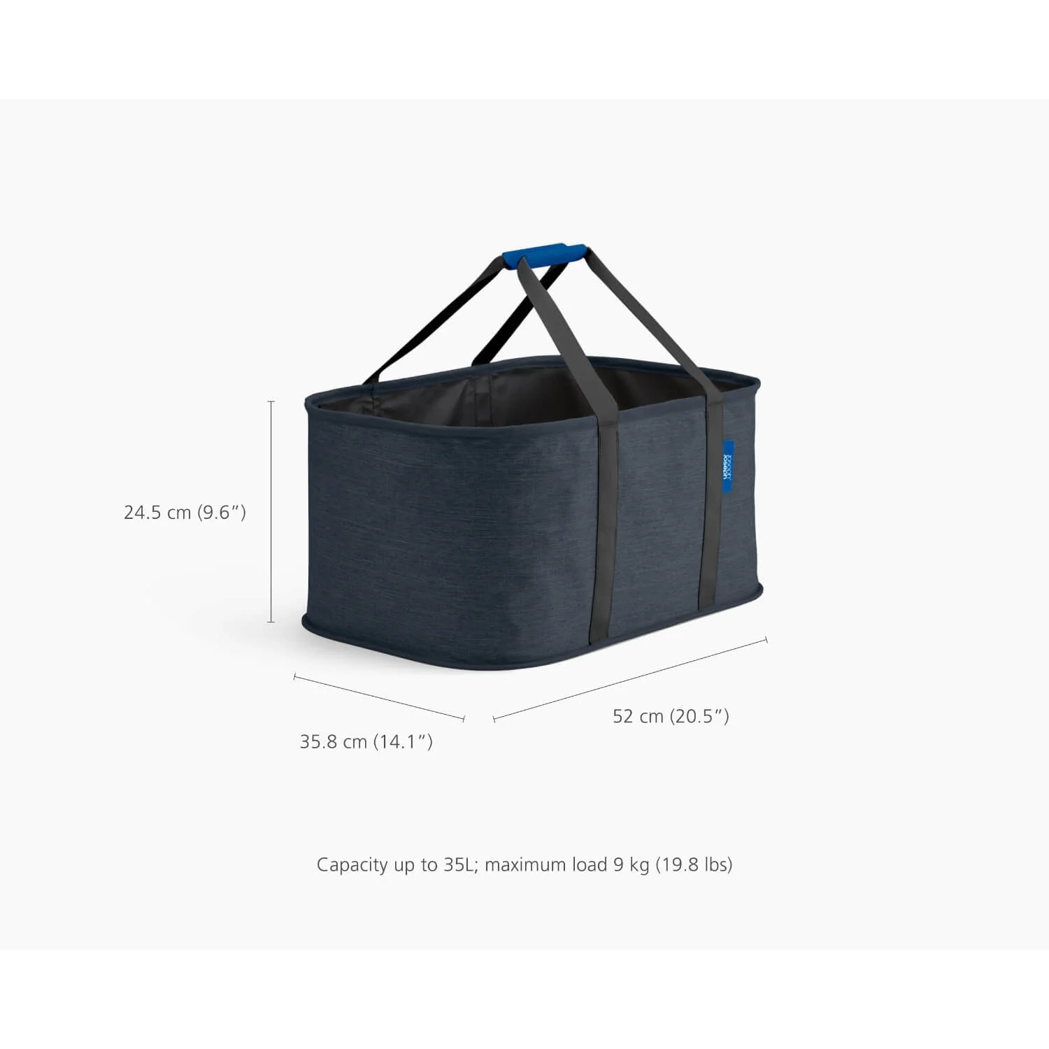 Joseph Joseph Hold-All™ Collapsible 35L Laundry Basket - Black - Image 7